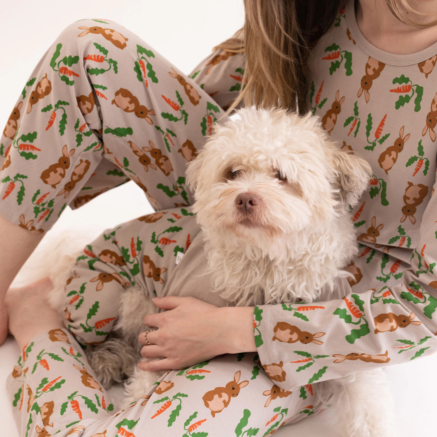 Leveret Dog Cotton Beige Easter Bunny Rabbit Pajamas