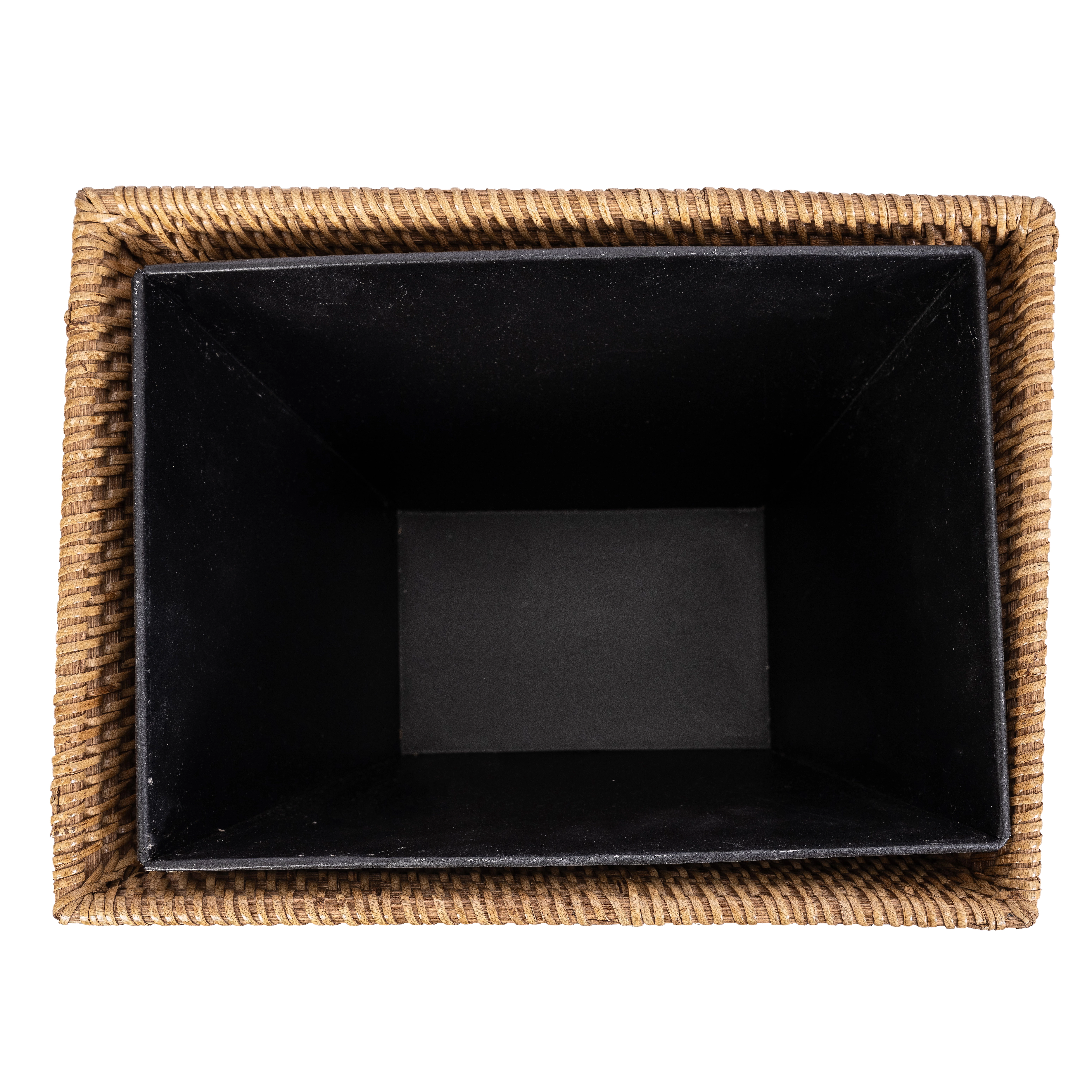 Saboga Home™ Rectangular Tapered Waste Basket with Metal Liner