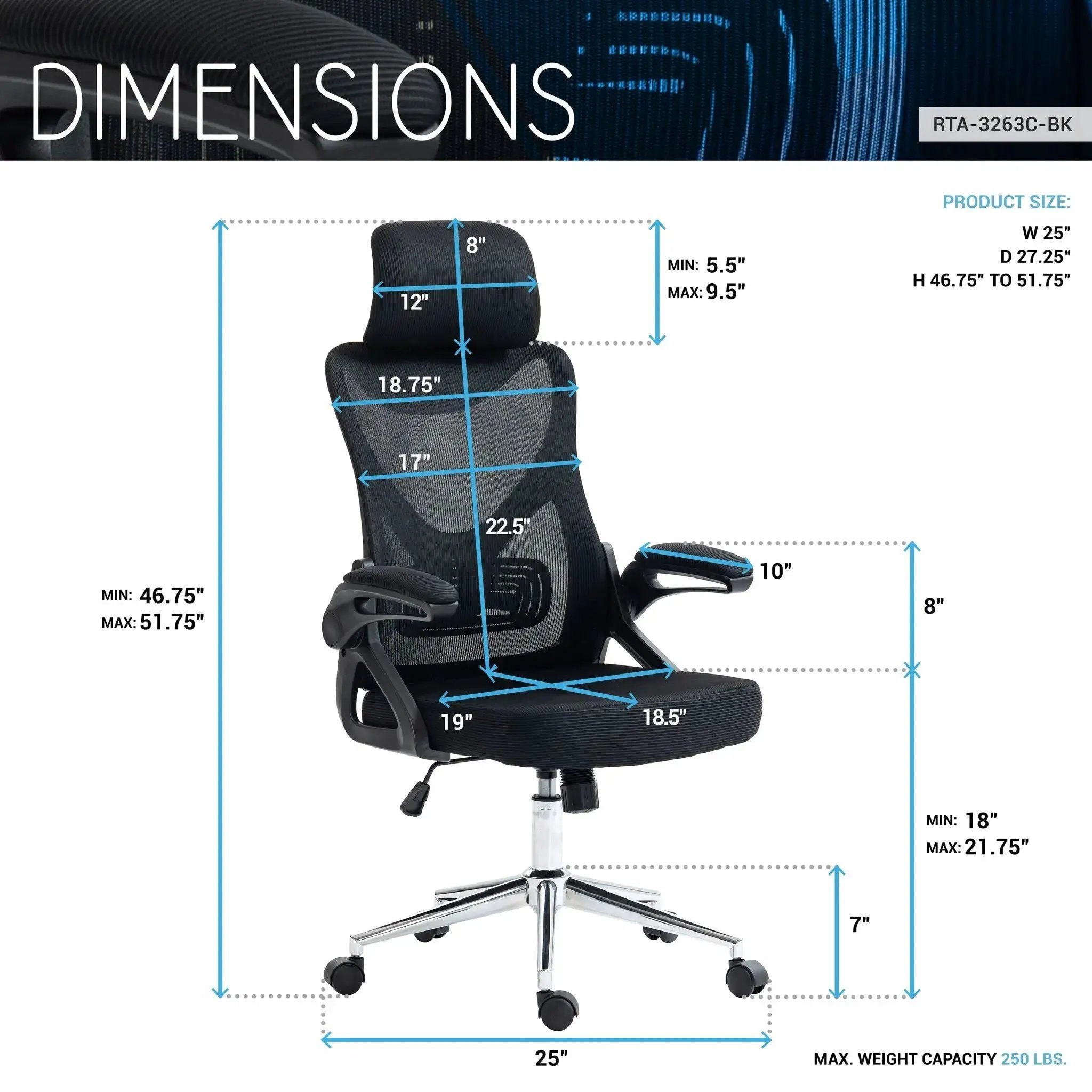 Platinum-Level Office Chairs Ergonomic Office Chair With Headrest And Adjustable Lumbar Support For Professionals