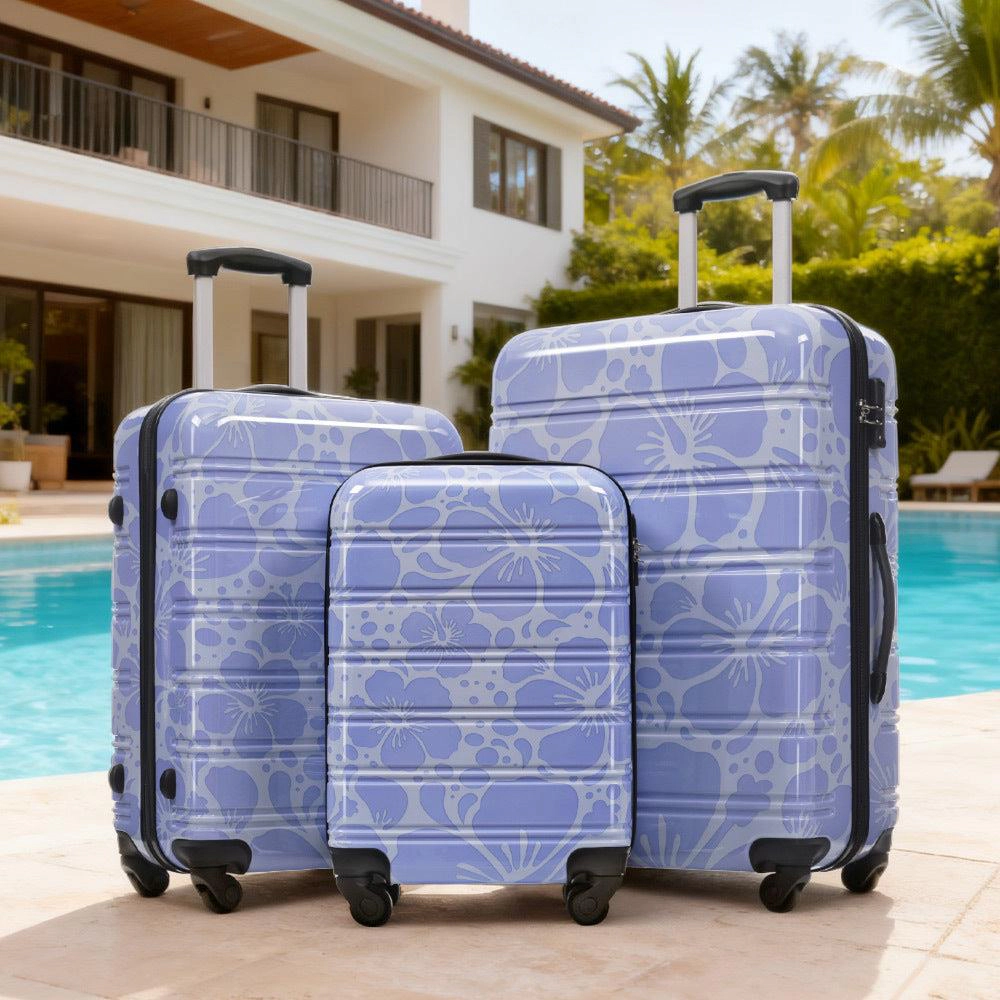 Hivvago Hardshell Luggage Sets 3 pcs Spinner Suitcase with TSA Lock Lightweight-20'+24'+28' Luggages