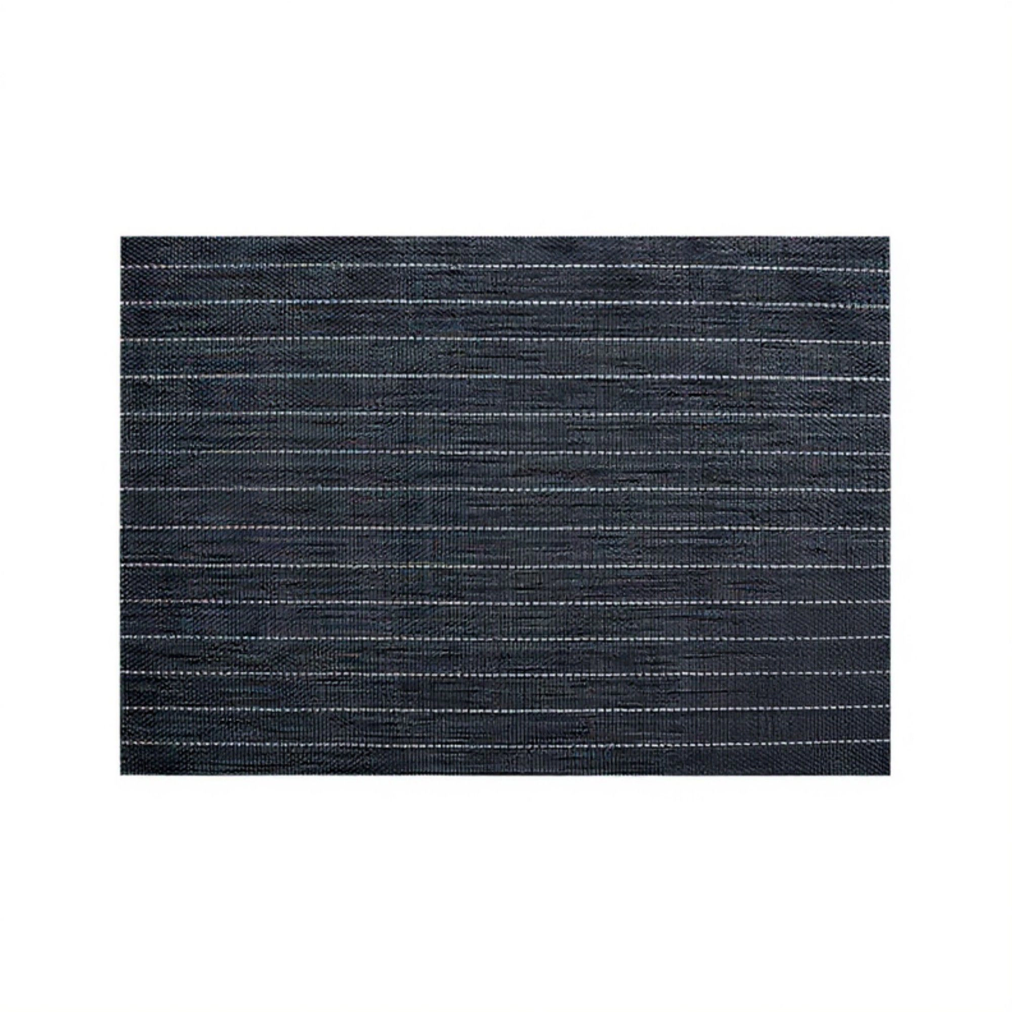 Alilang Unisex 2-Piece Rectangular Woven Placemat with Subtle Horizontal Stripe Texture
