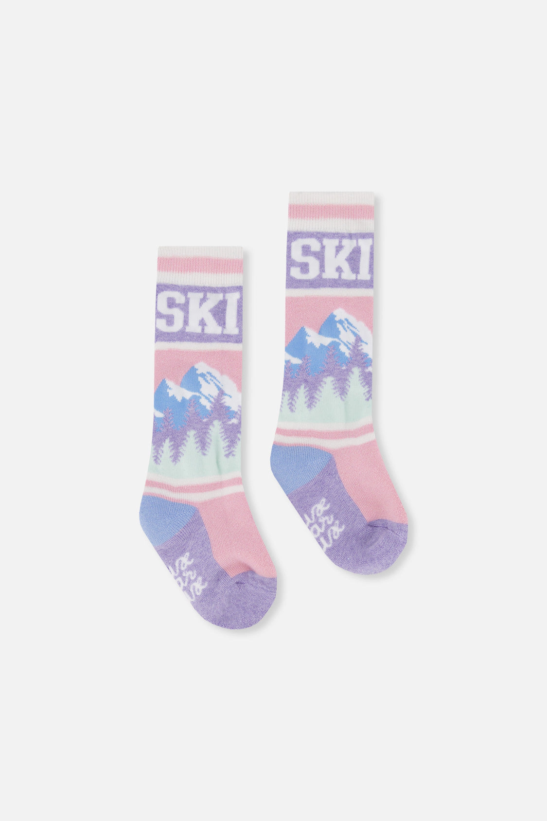 Deux par Girls Mountain Graphic Cushioned Ski Socks