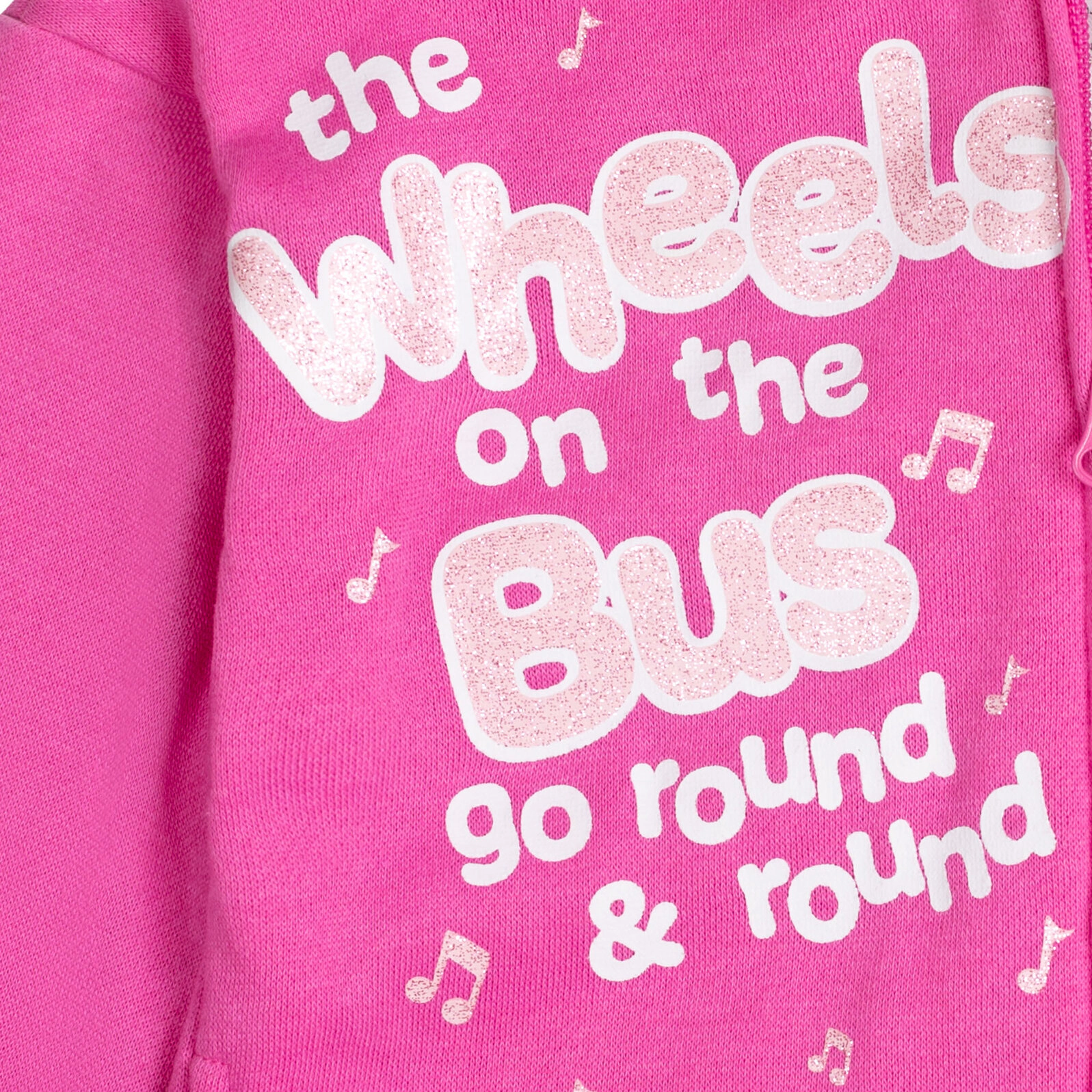 Cocomelon Girls' Fleece Zip-Up Hoodie