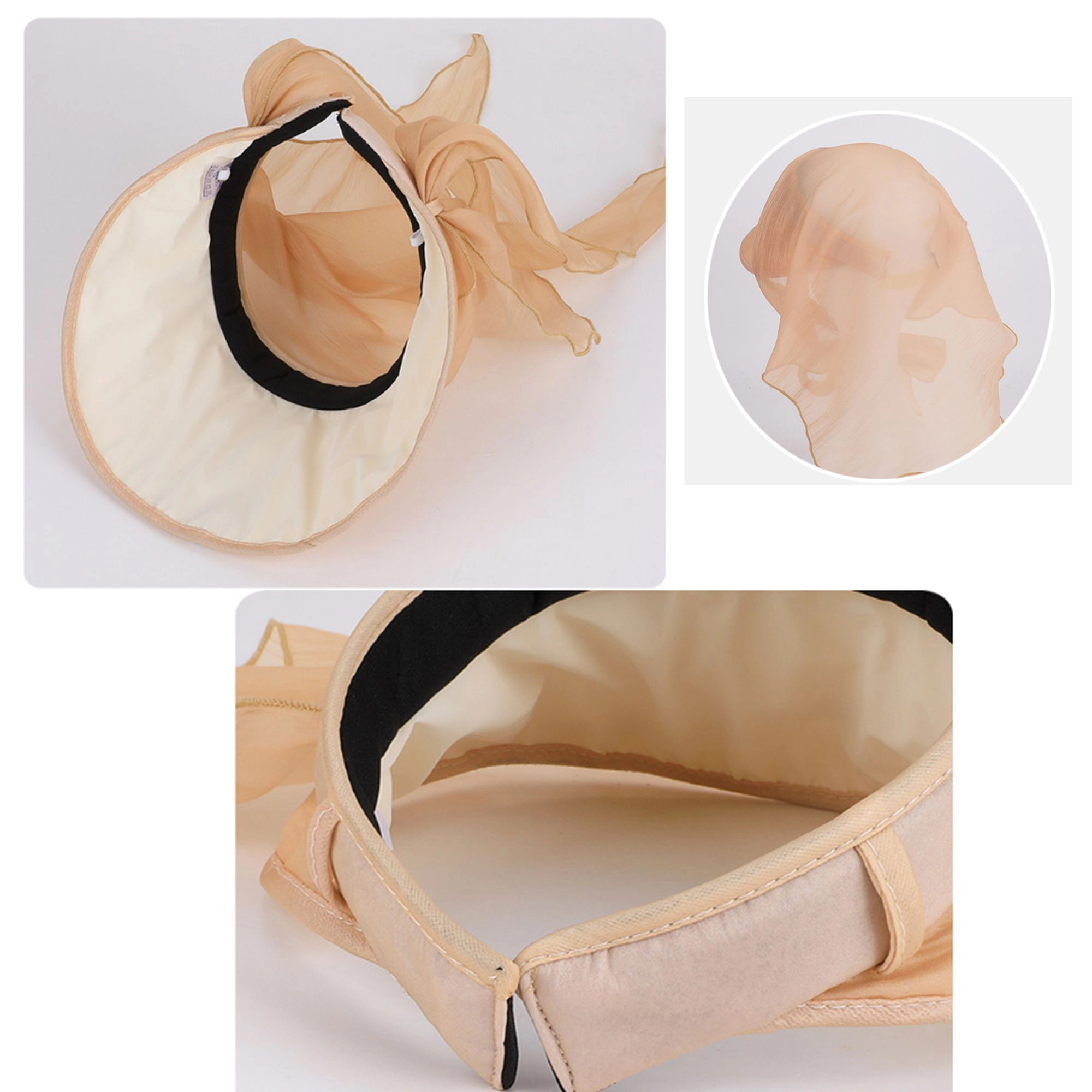 Anna-Kaci Women's Wide Brim Sun Hat with Neck Flap Convertible Headband UV Protection Summer