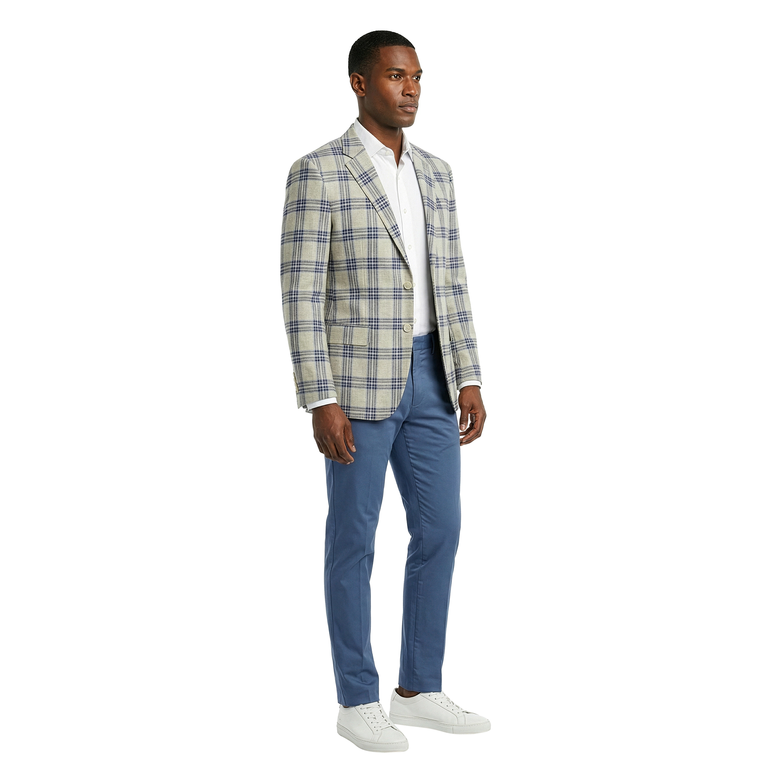 Zegarie Men's Regular Fit Checkered Plaid Sport Coat
