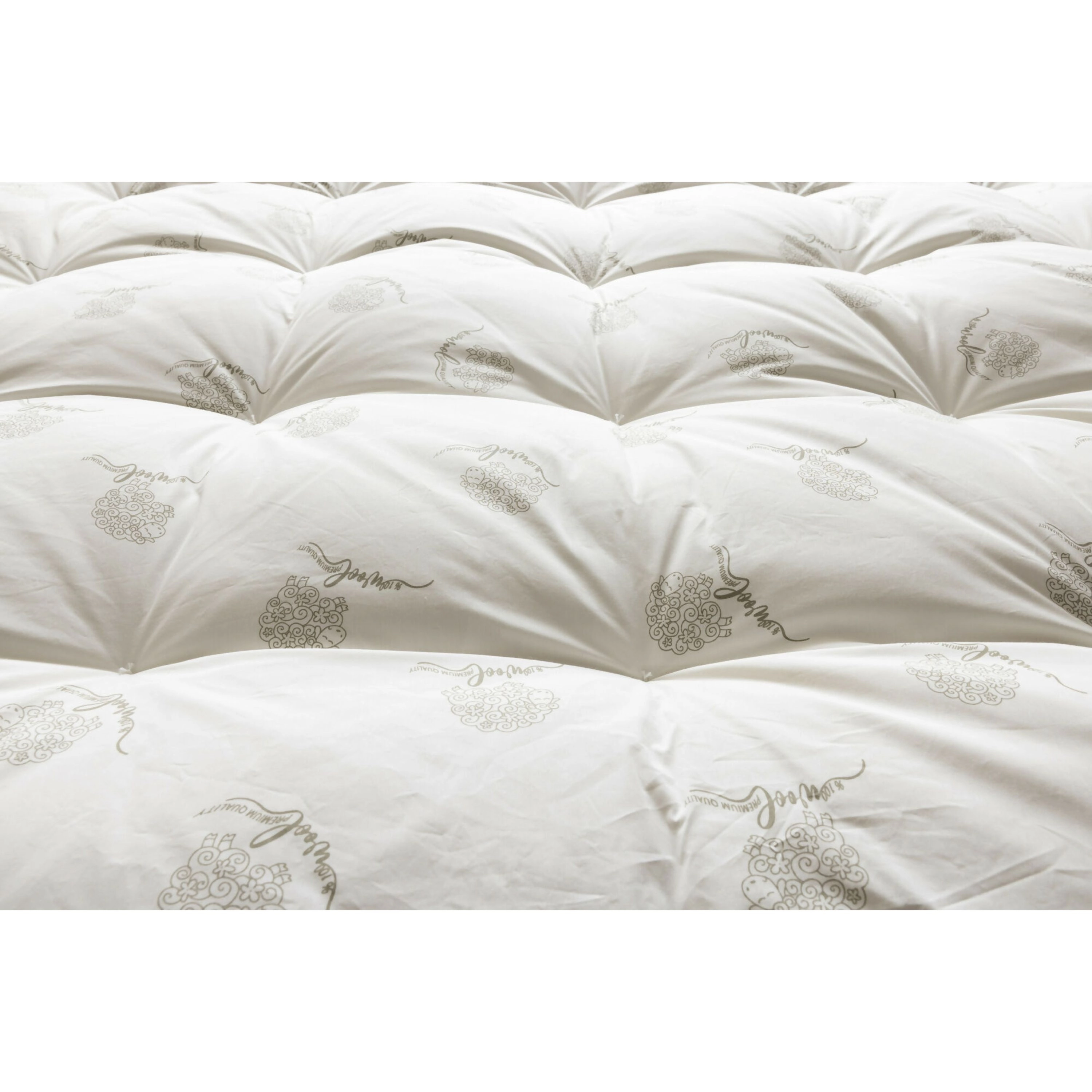 Wear Sierra Duvetta Natural Wool Mattress Topper