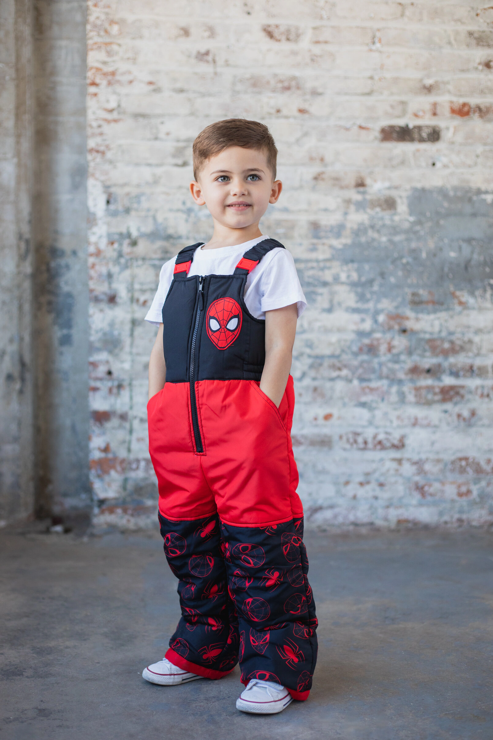Marvel Spider-Man Boys' One Piece Ski Bib