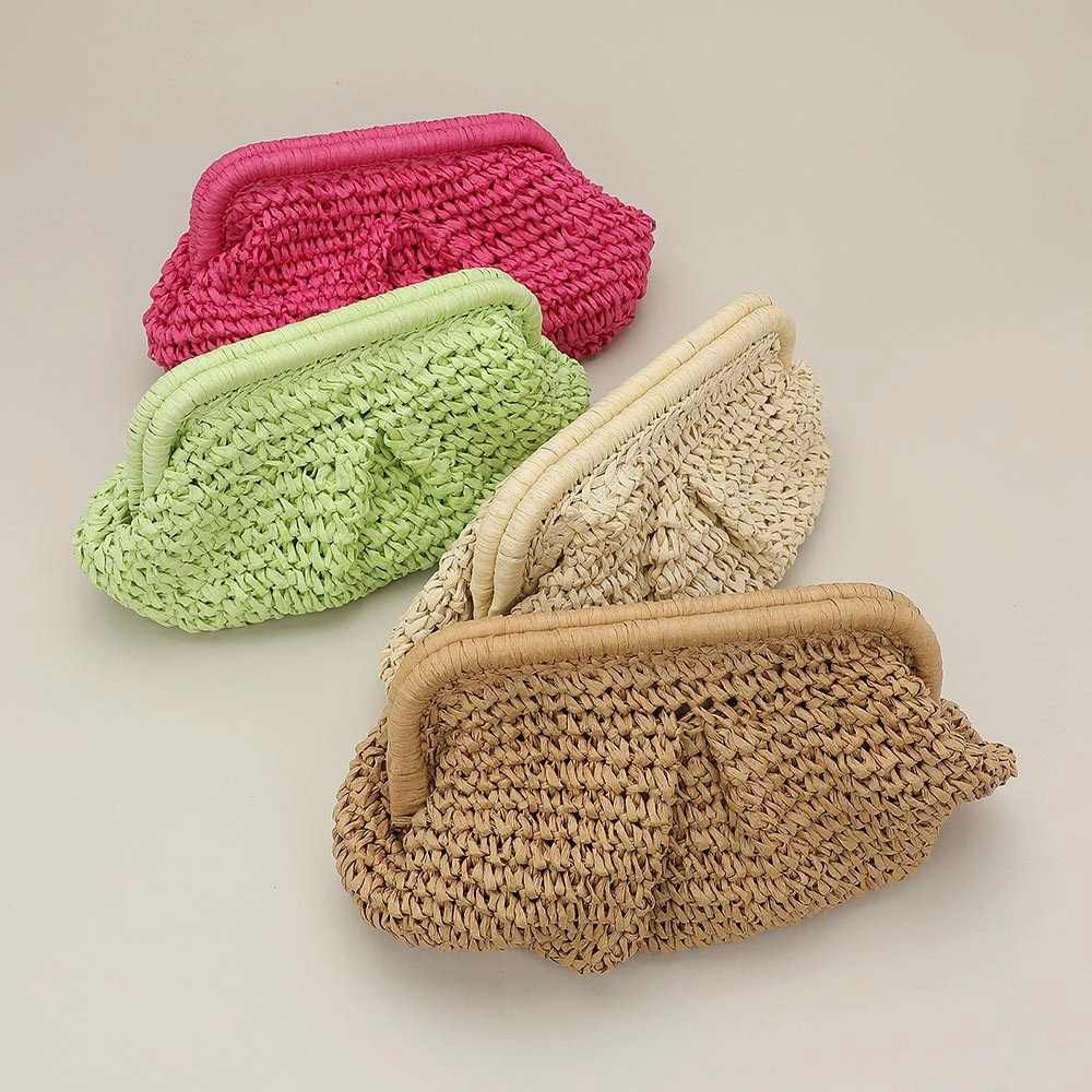 FASHNZFAB Weave Dumpling Hand Bag / Clutch / Crossbody Bag
