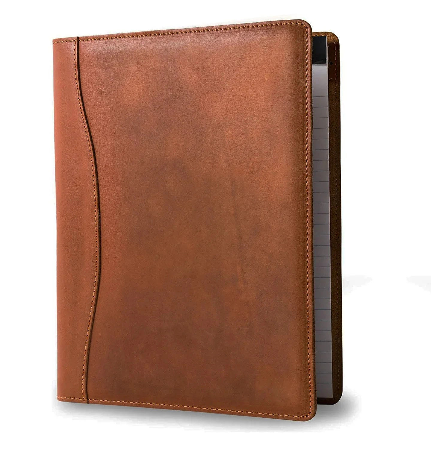 Steel Horse Leather Unisex Falit Leather Folio | Handmade Leather Padfolio