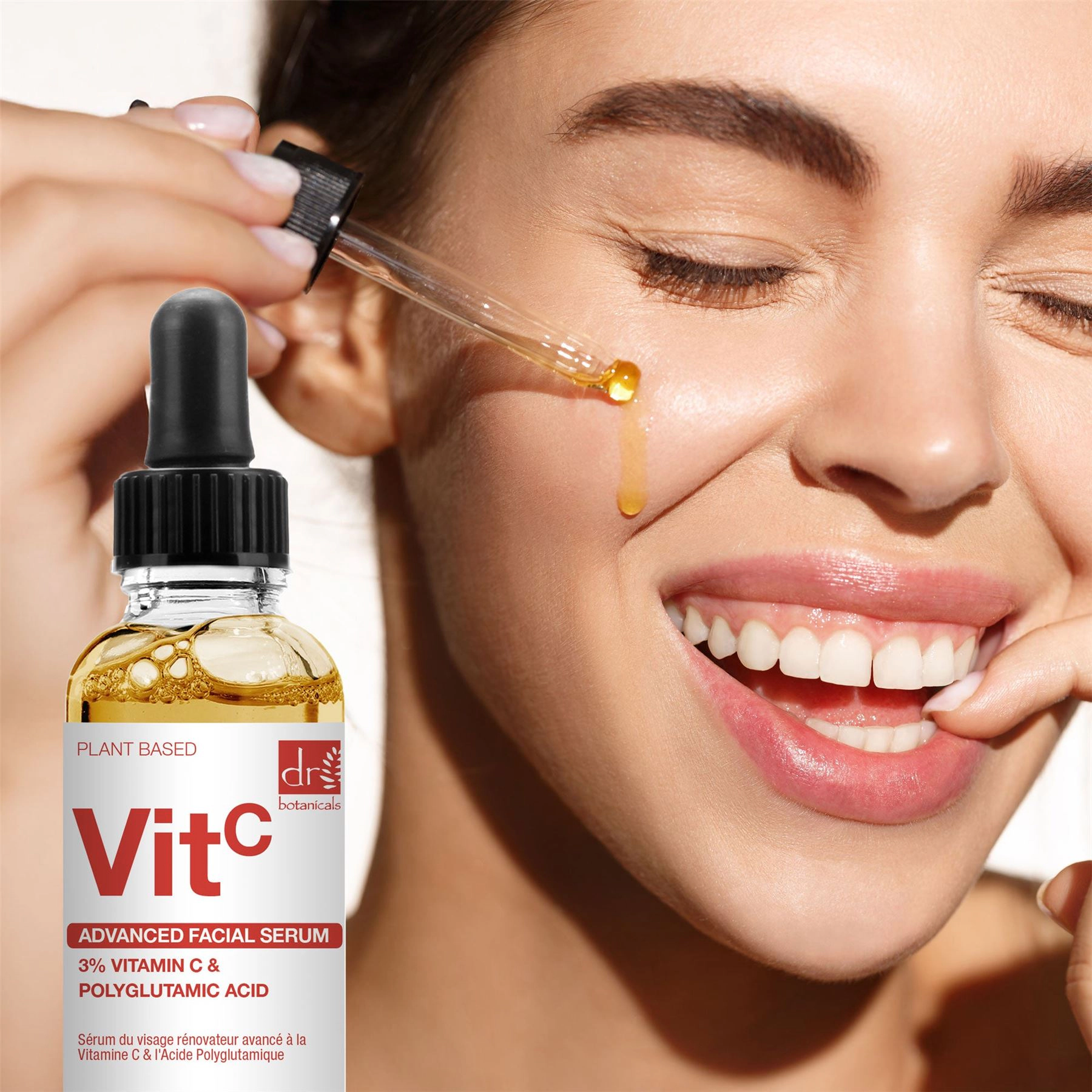 Dr Botanicals Advanced Facial Serum 3% Vitamin C with Polyglutamic Acid 30ml