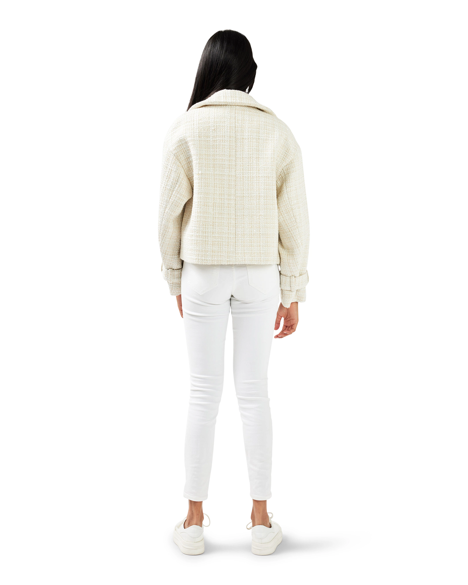 Belle & Bloom Womens Power Over Me Tweed Jacket
