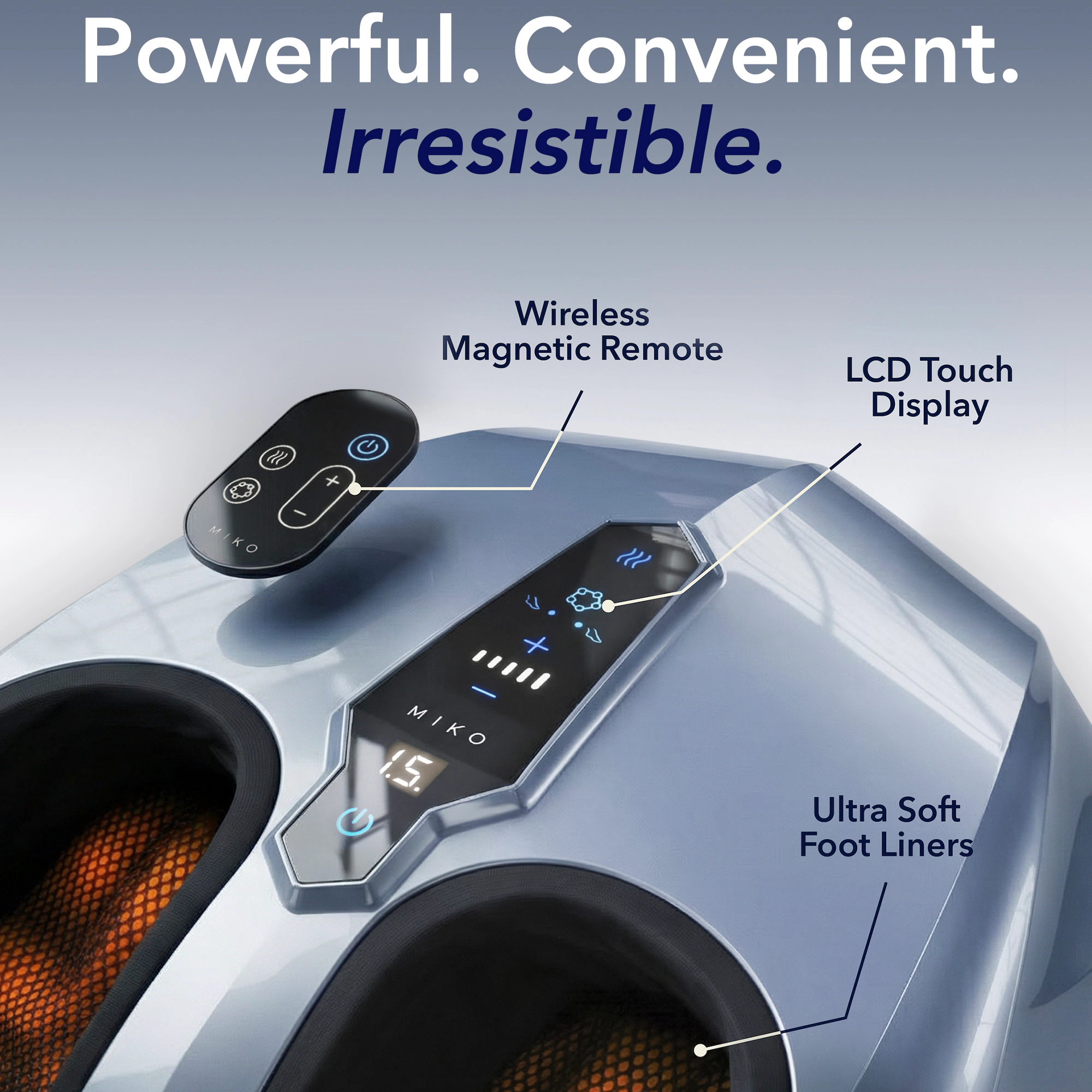 Miko Shiatsu Foot Massager Machine With Multiple Functions and Heat