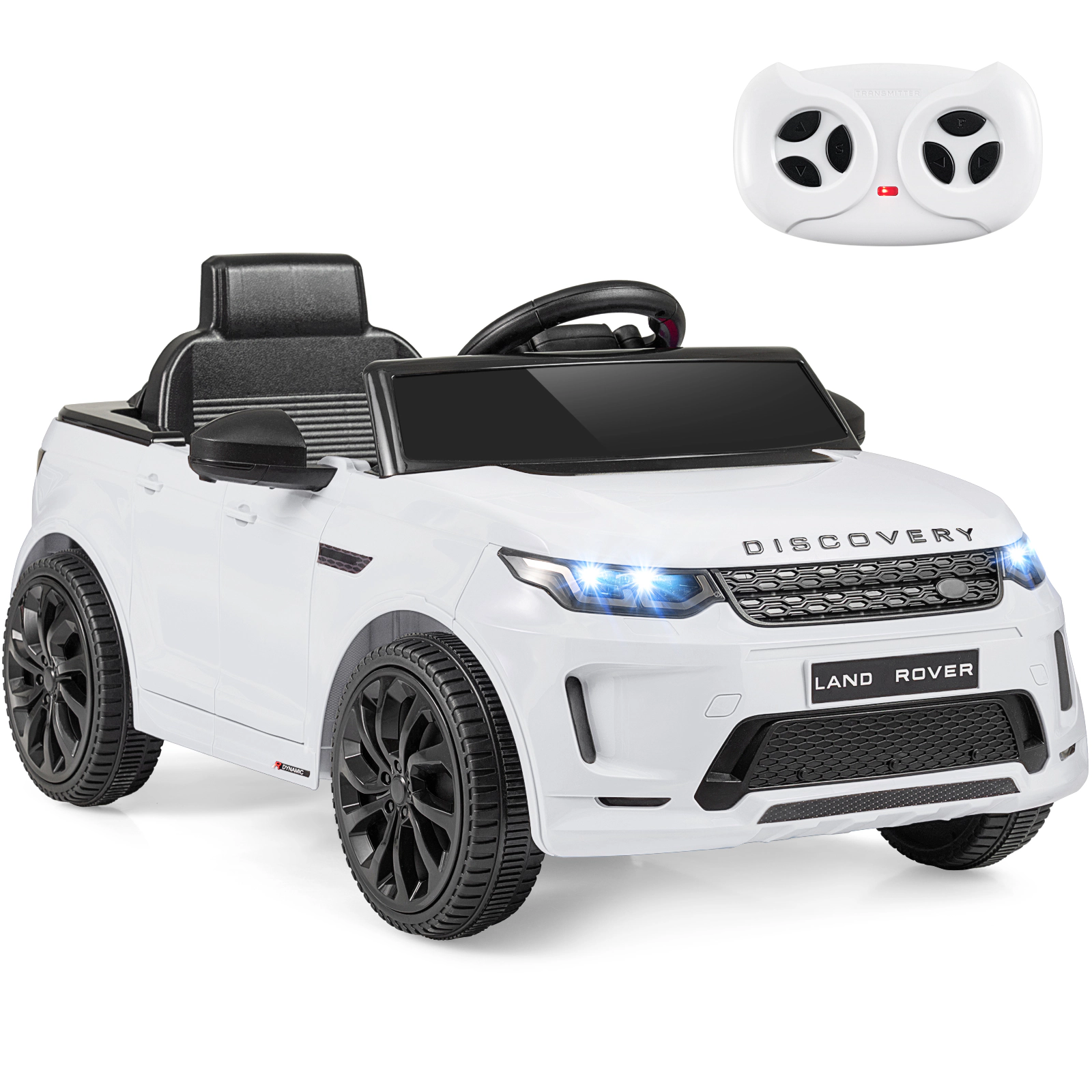 SUGIFT Kids White 12V SUV Ride On Car with Remote Control and Soft Start 38-in W 17-in H 66-lb Seat Capacity