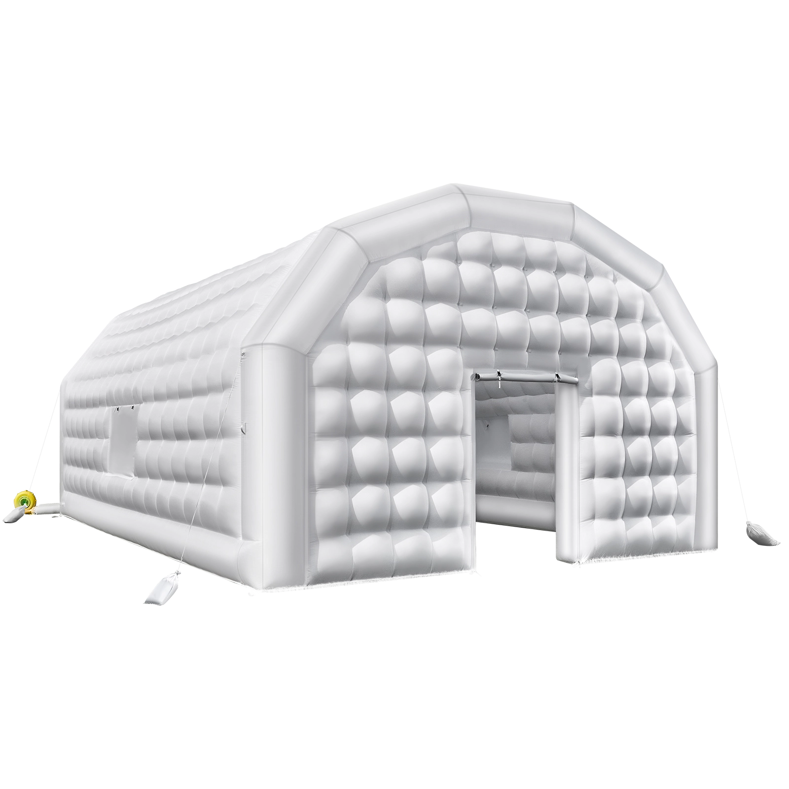 HONGGE Inflatable Nightclub Inflatable Party Tent with Blower & Sandbag Ventilated Blow up Night Club with 2 Windows