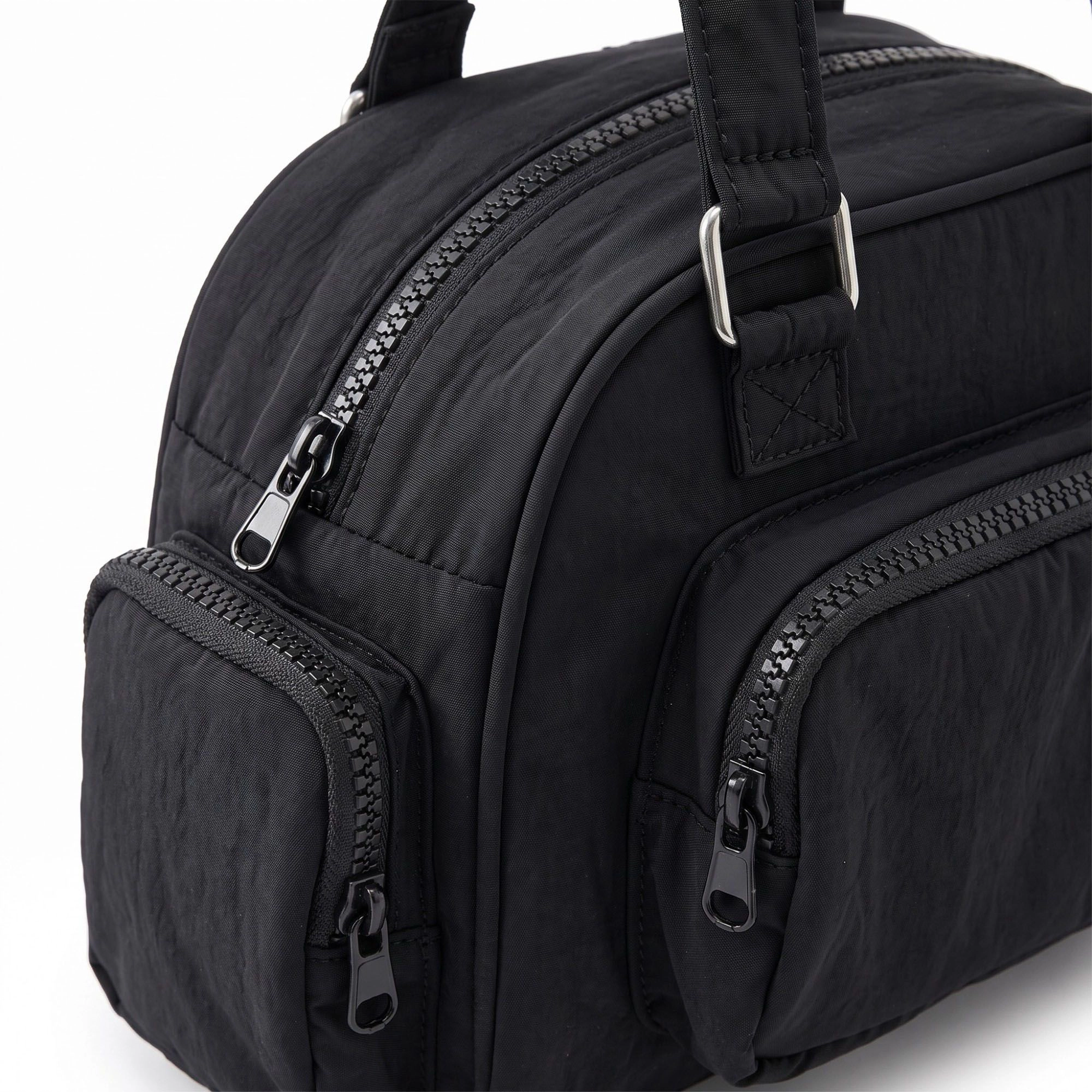 Alilang Women's Multi-Pocket Shoulder Bag with Top Zipper and Front Side Compartments 10x6.5x3.5in
