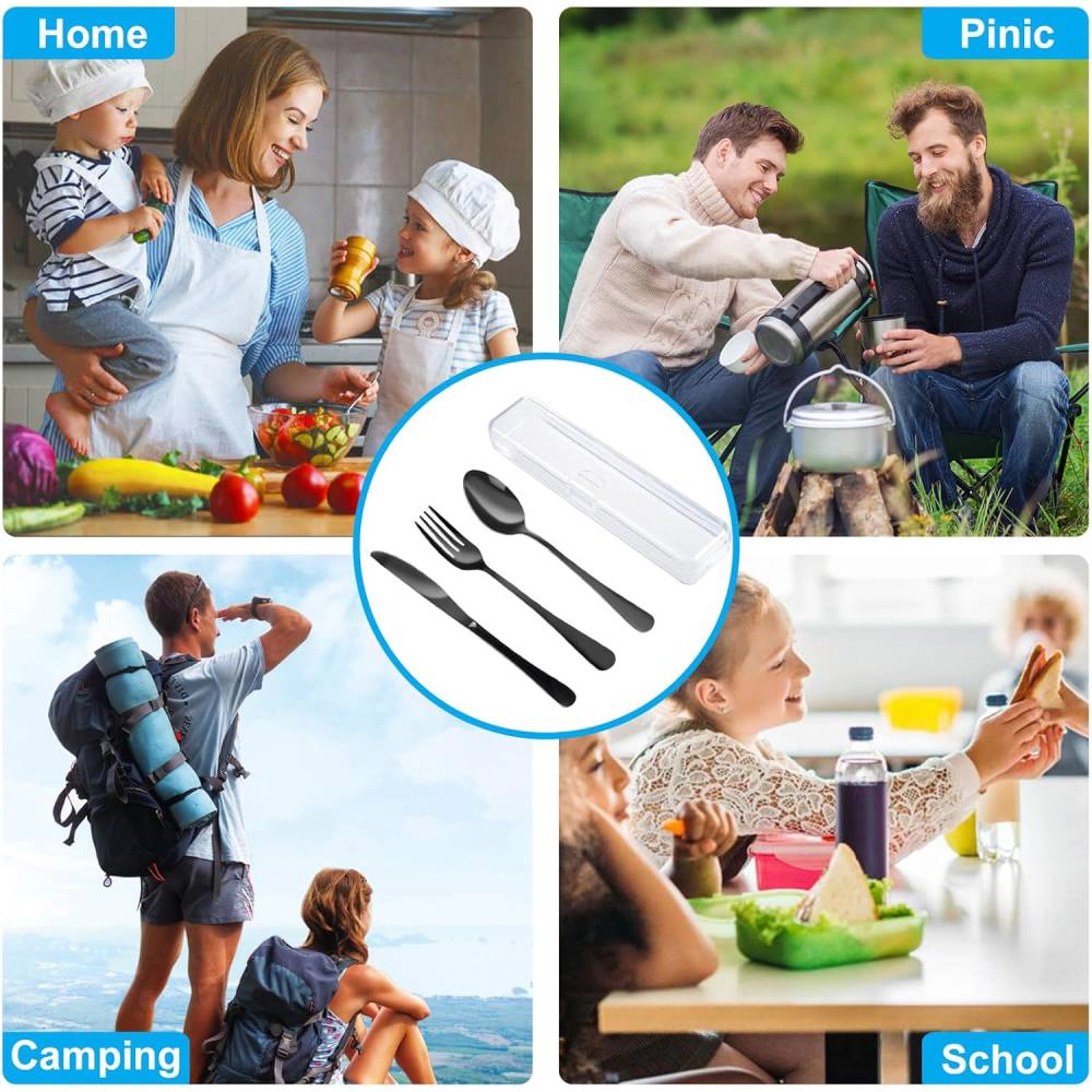 Tranquil Blisser 4 Piece Premium Travel Utensils