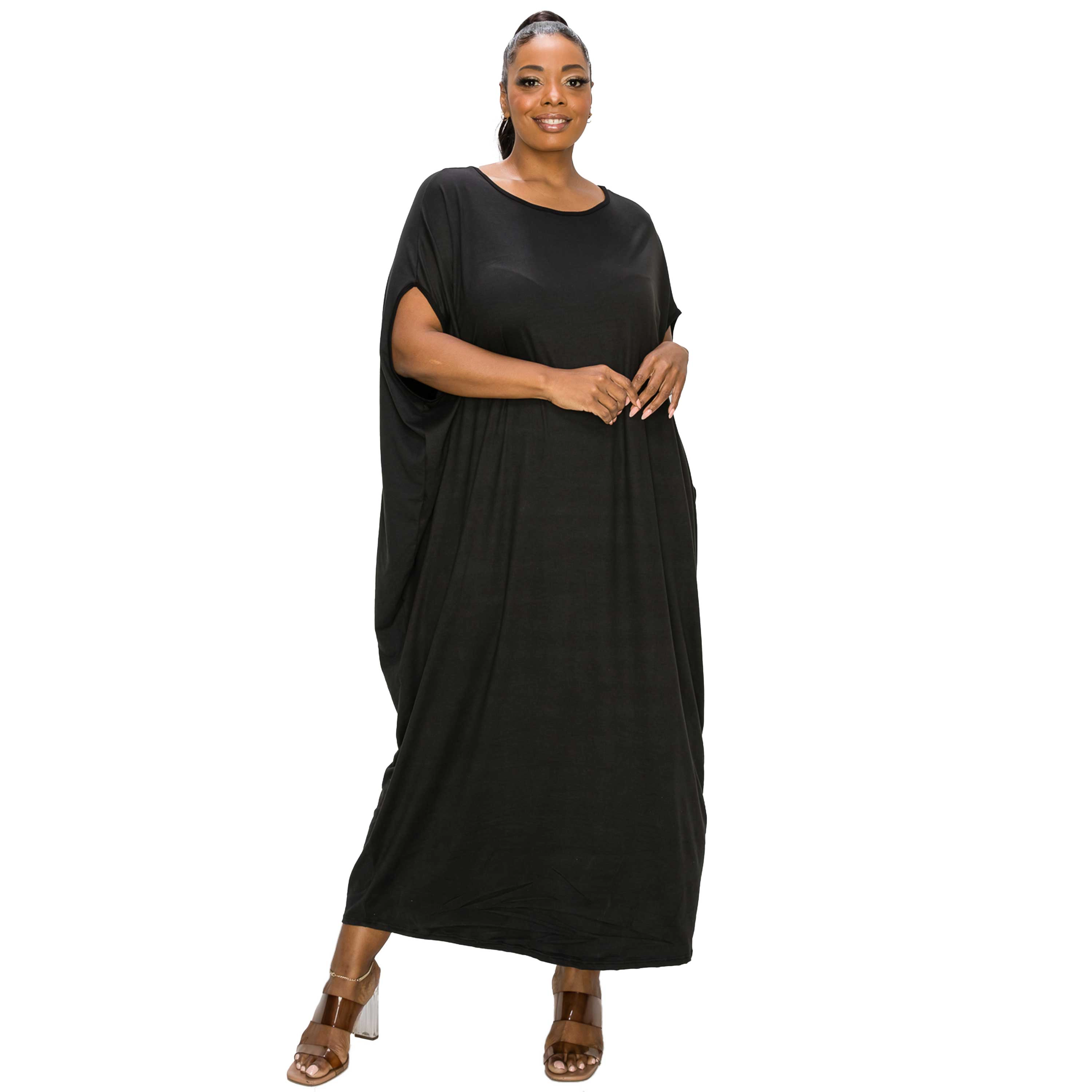 L I V D Women's Plus Sasha Kaftan Dress