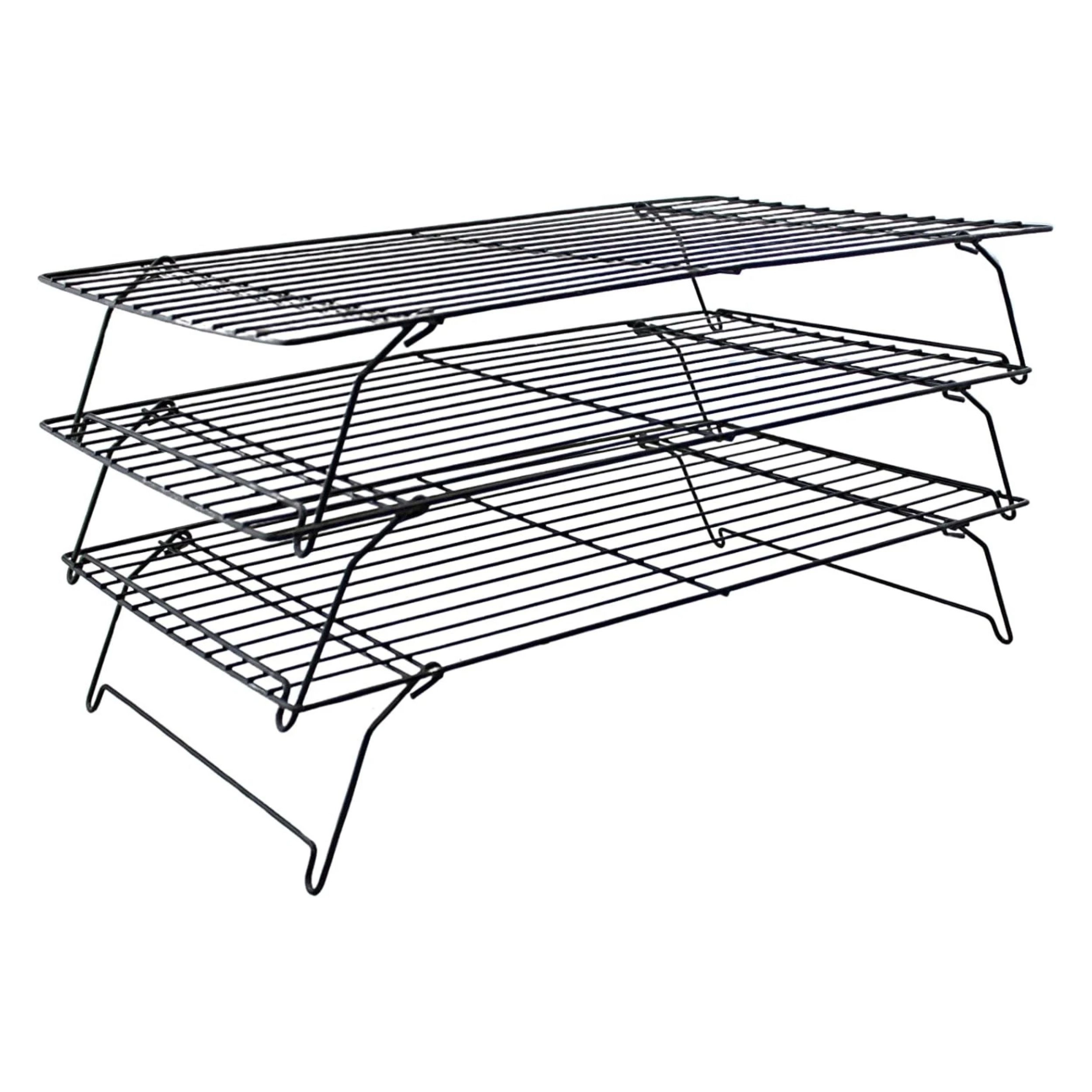 Home Collection 3-Tier Stackable Collapsible Cooling Rack 15.75" x 10"