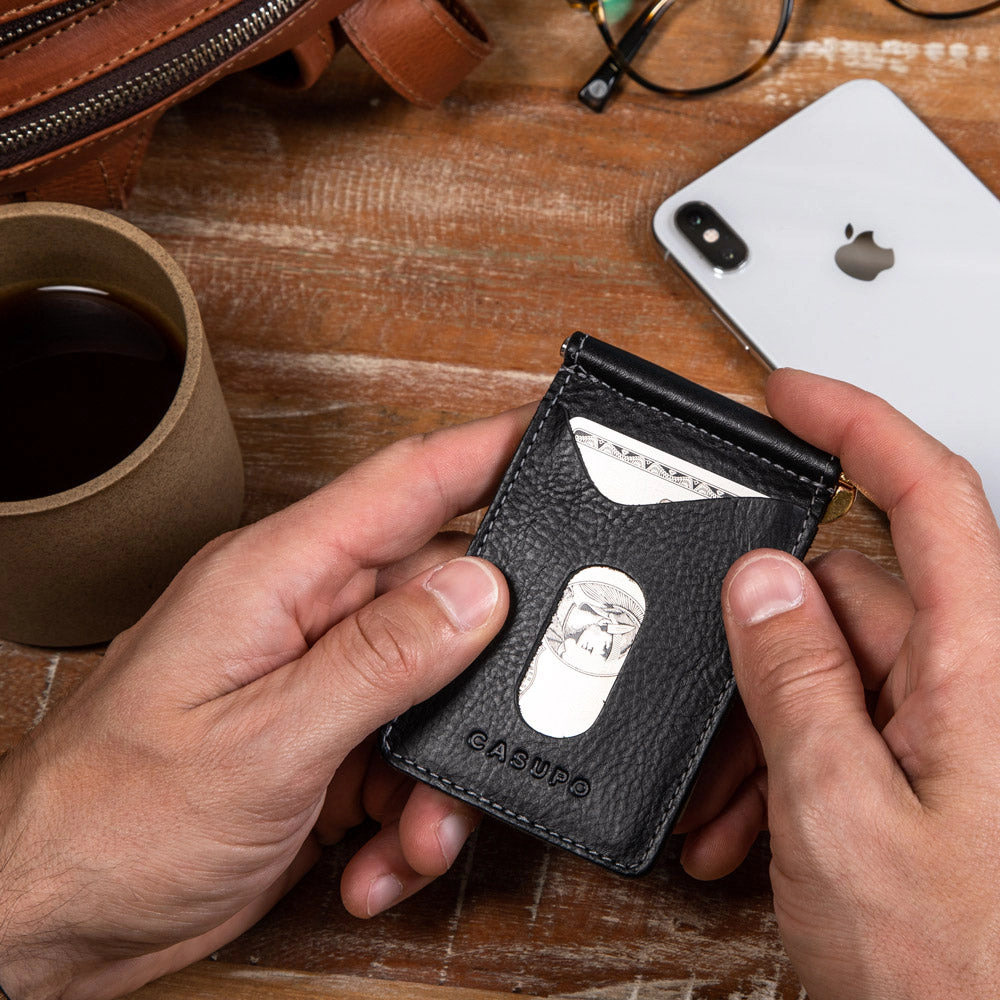 Casupo Leather Money Clip Wallet