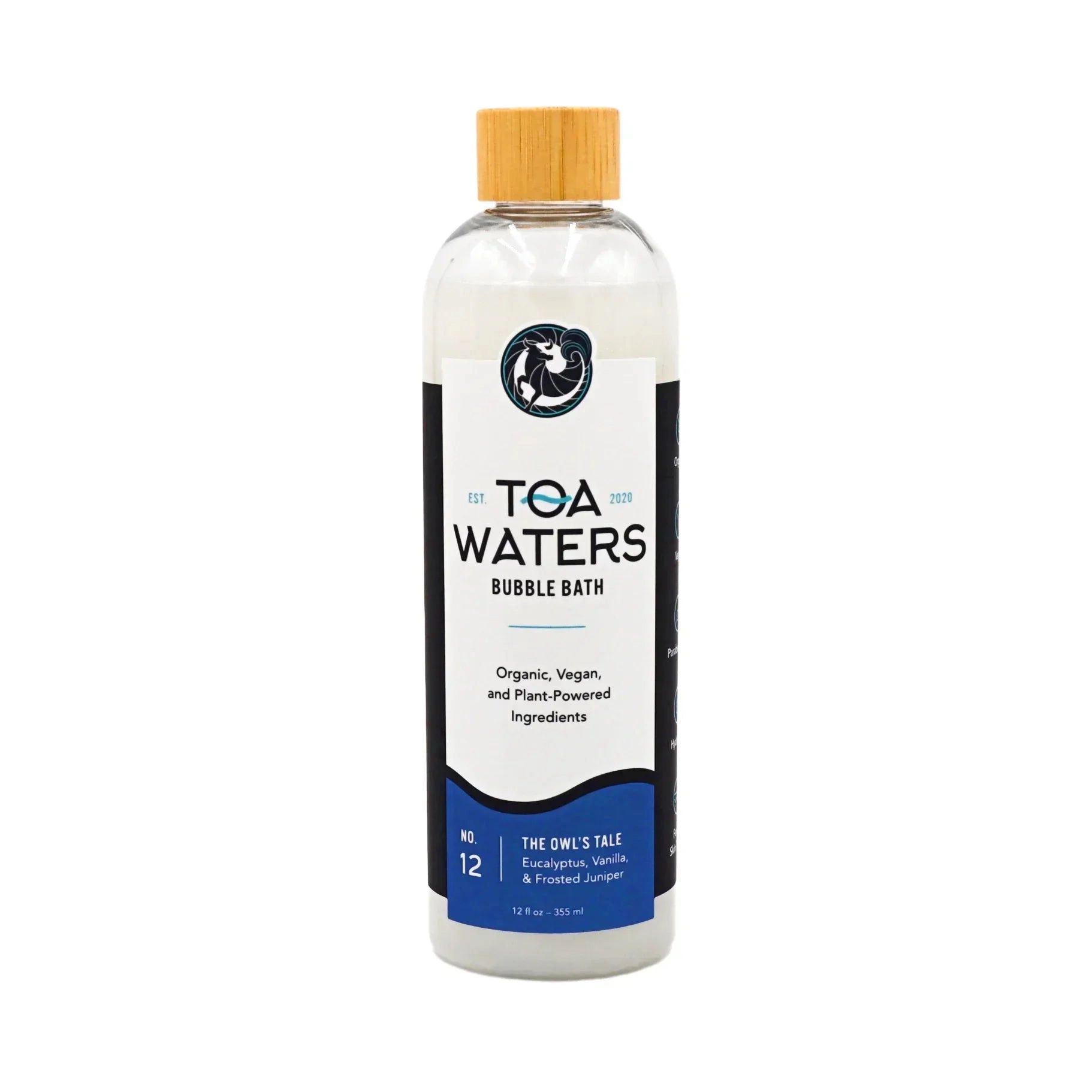 TOA Waters Unisex Bubble Bath - The Owl's Tale - Eucalyptus, Vanilla, and Frosted Juniper