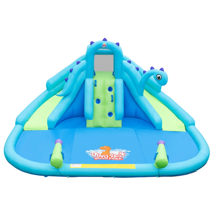 Hivvago Inflatable Water Slide with Dual Slides and Large Splash Pool (Without Blower)