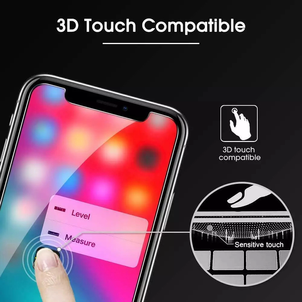 Qixxronics Screen Protector for iPhone X Tempered Glass Screen Protector 3-Pack, Anti-Scratch, Anti-Fingerprint