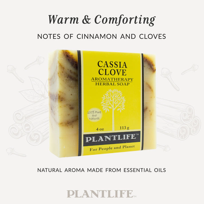 Plantlife Cassia Clove Aromatherapy Herbal Soap