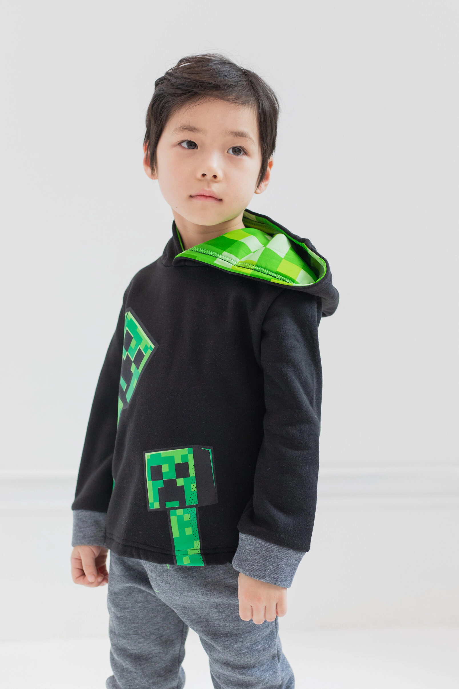 Minecraft Creeper Boys' 2-Piece Fleece Hoodie and Pants Set