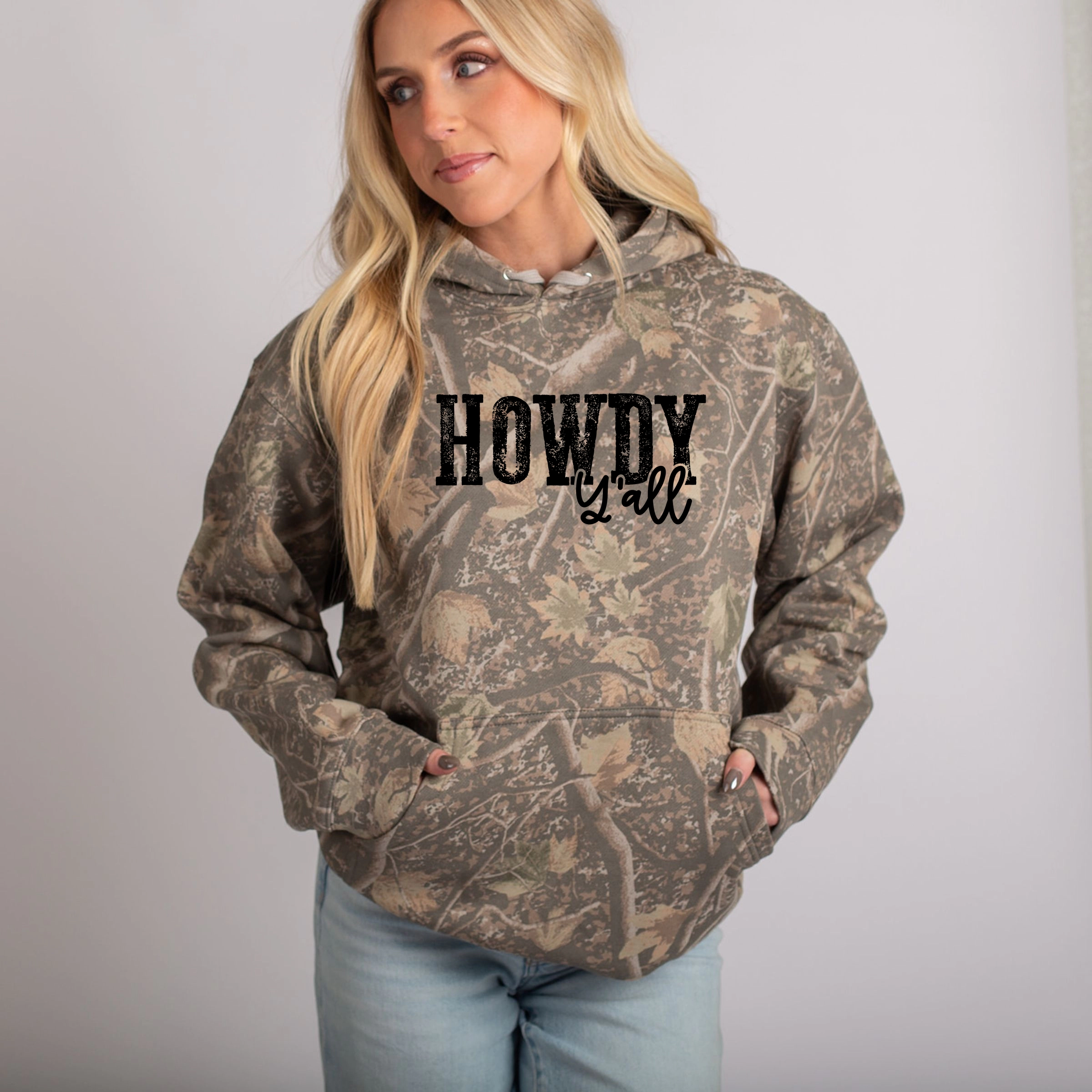 Simply Sage Market - Howdy Y'all Camo Hoodie