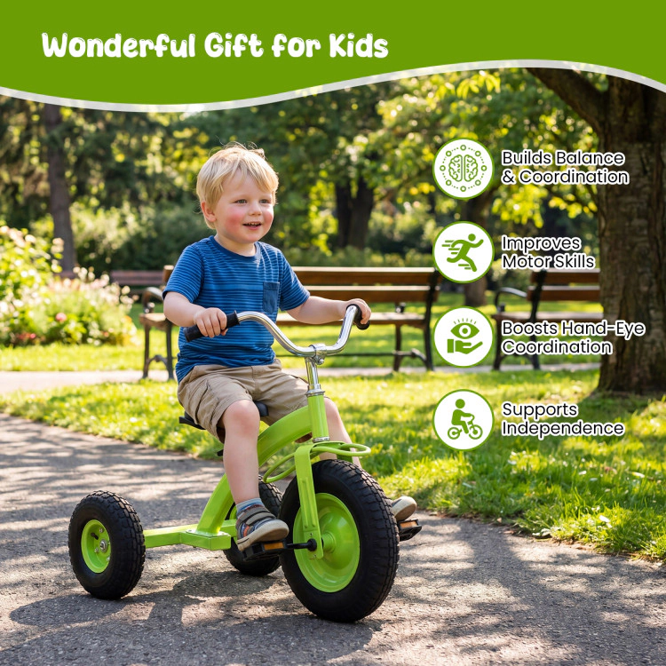 Hivvago Kids Carbon Steel Bike with Inflatable Rubber Tires