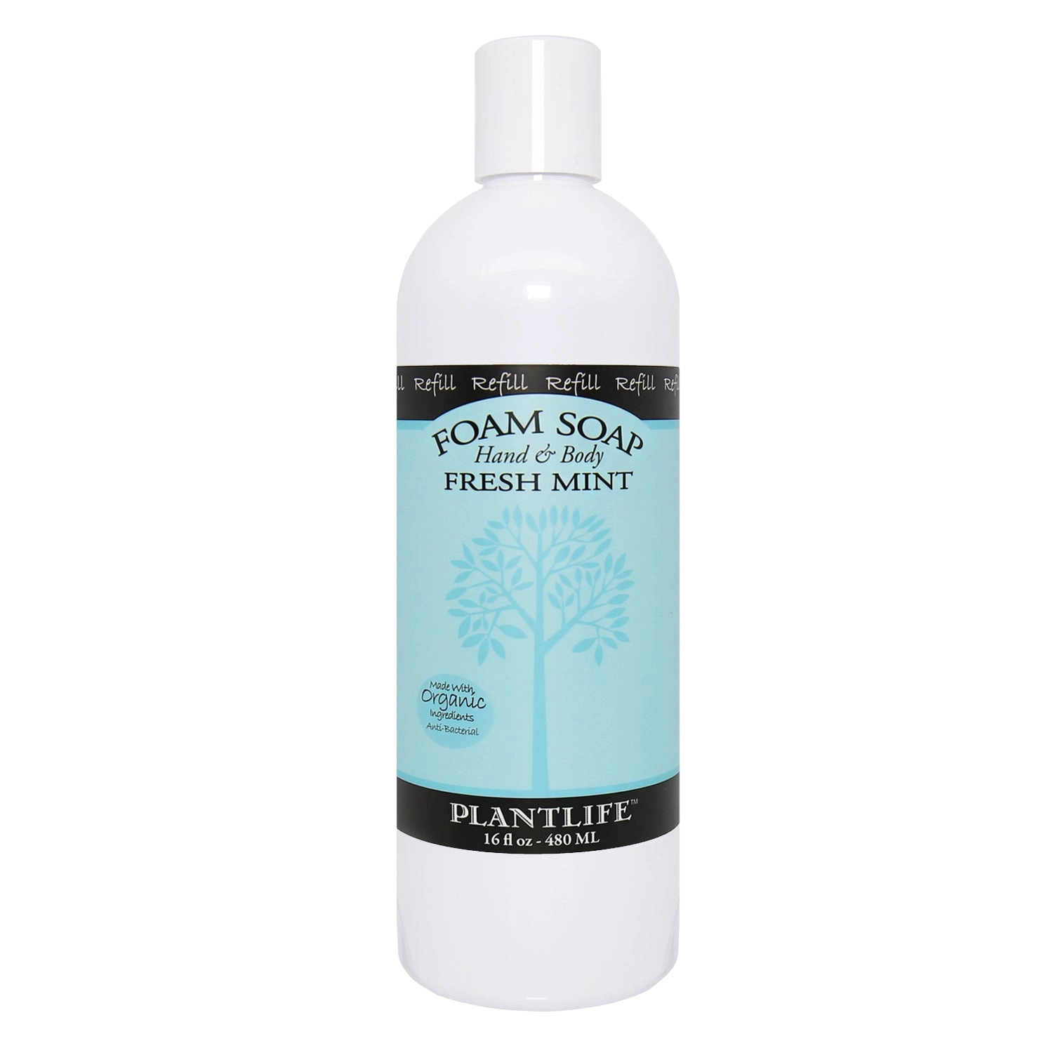 Plantlife Fresh Mint Hand & Body Foam Soap Refill