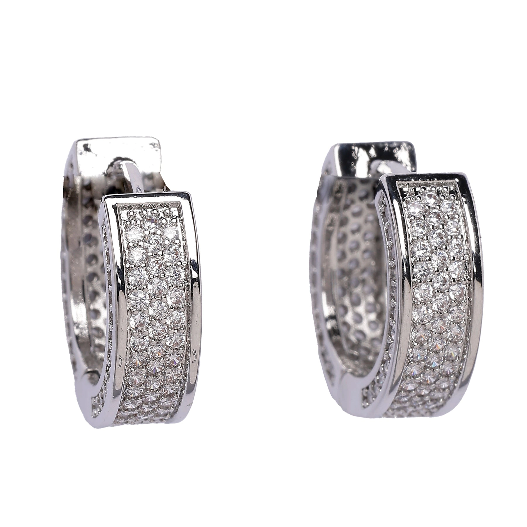 AGP PARIS Womens Beautiful Fusion Hoop Earrings