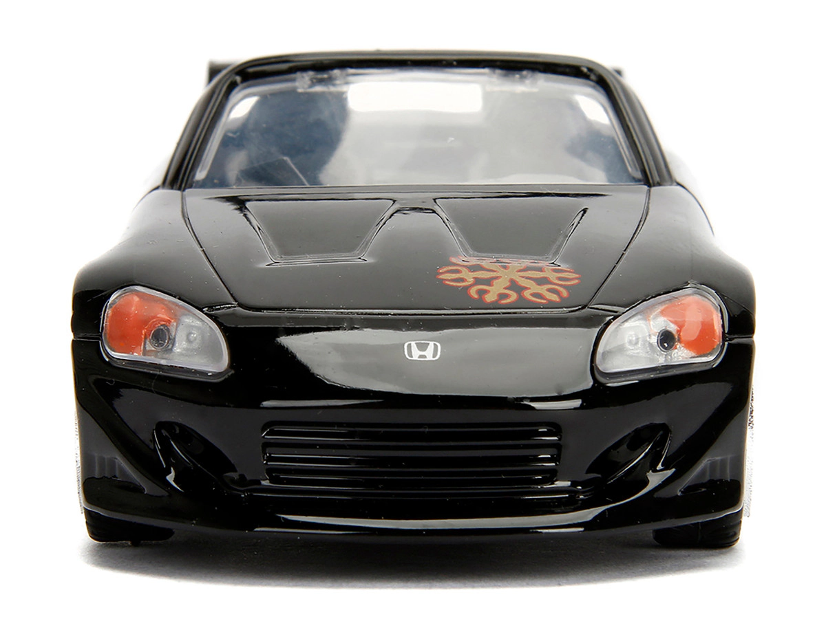 Jada Honda S2000 Convertible Black with Graphics "The Fast and the Furious" (2001) Movie "25 Years of Fast &