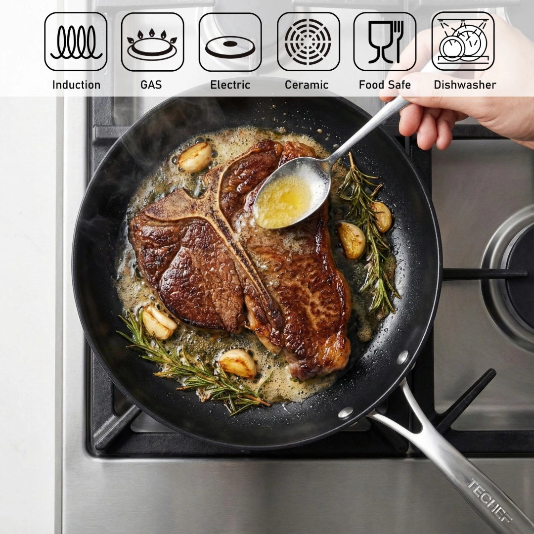 TECHEF - ValenCera - 8 and 12 Inch Frying Pan Set
