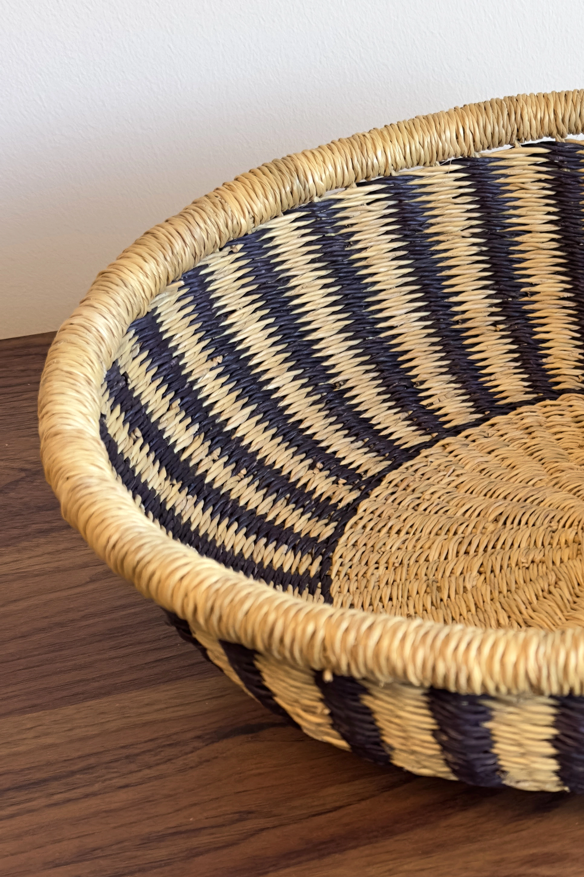 Mbare Handwoven Tray Basket