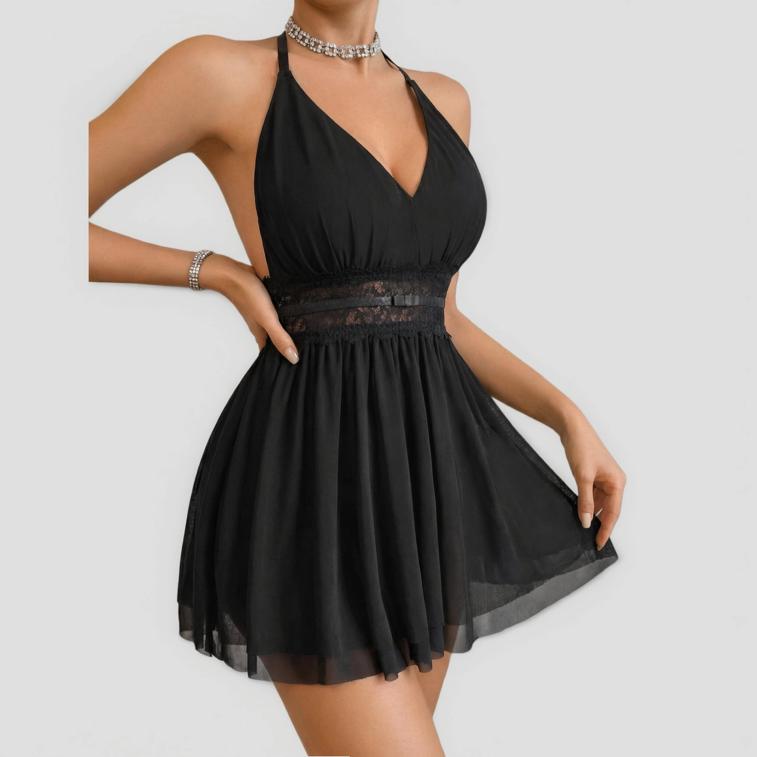 Avidlove Women's Lace Babydoll Sheer Chemise