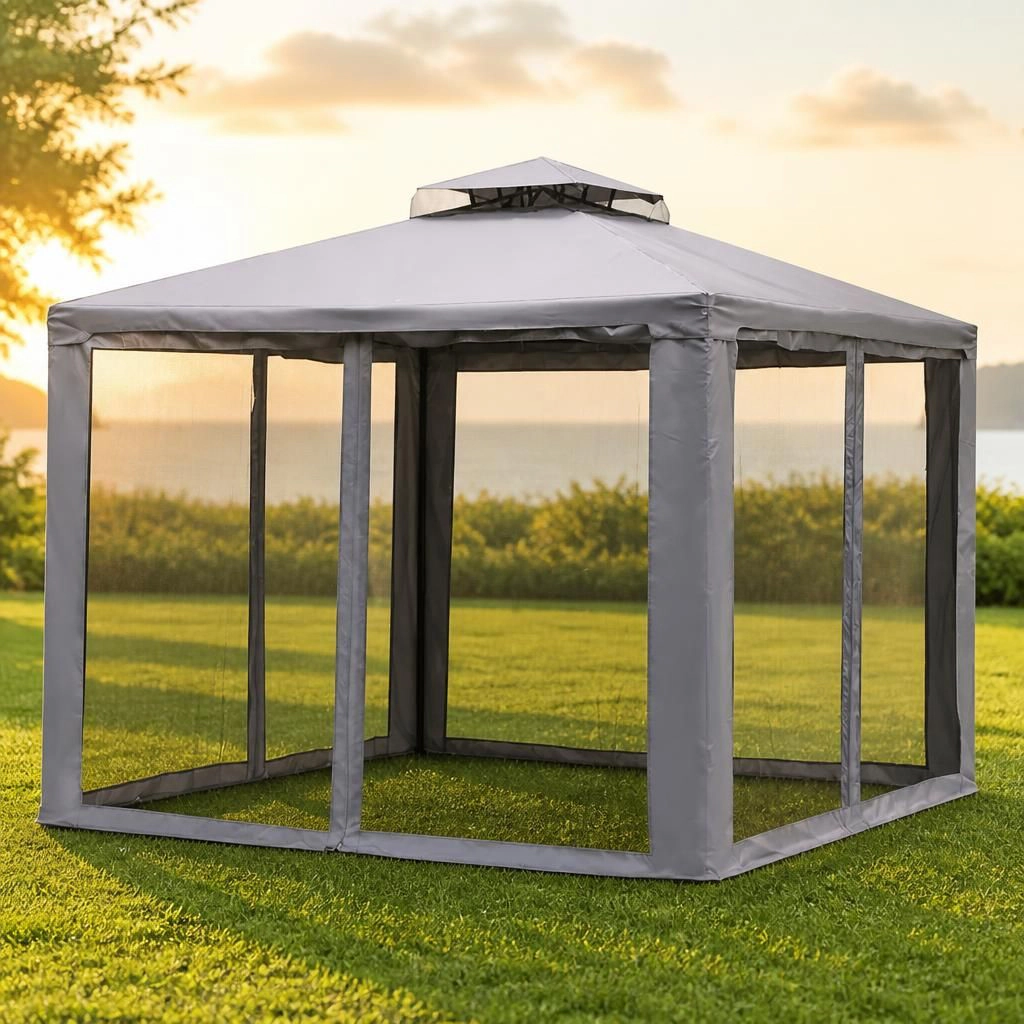 WOW PIONEER 10 Foot Square Outdoor Gazebo