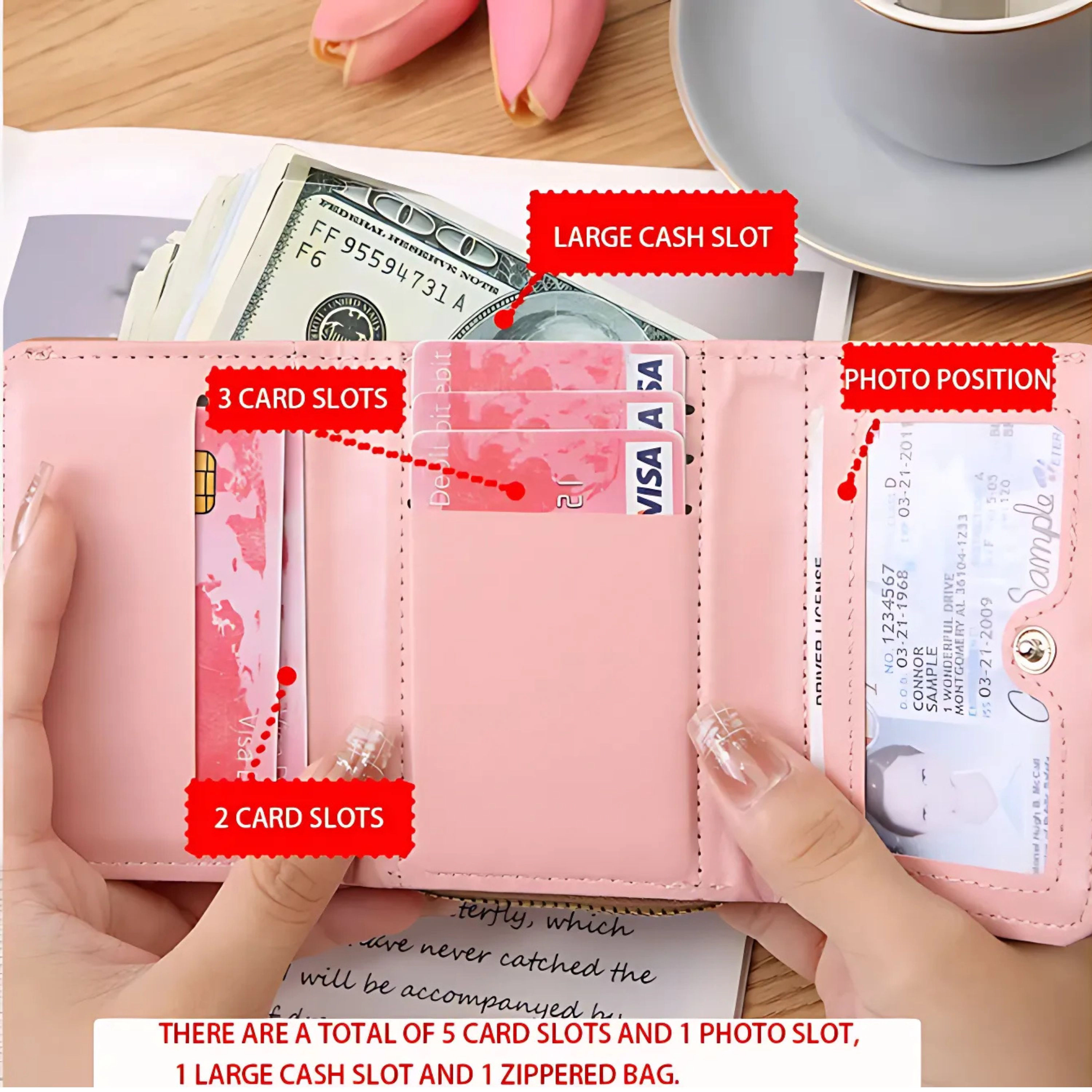 Kitcheniva Women's Heart Embroidered Wallet