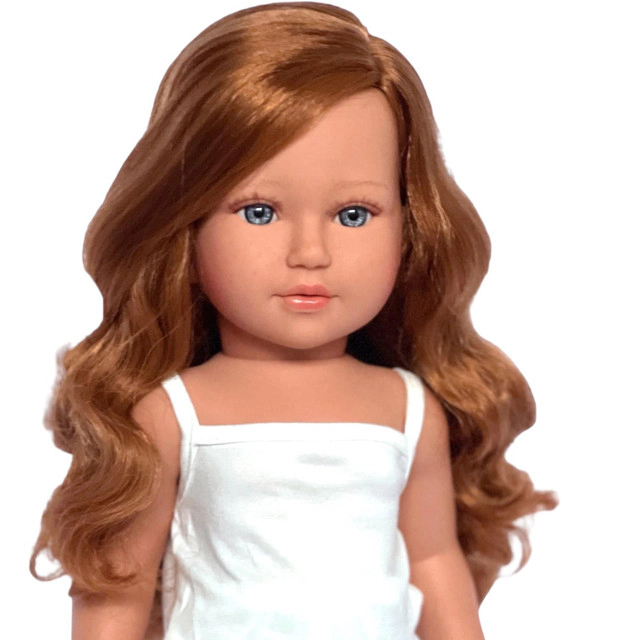 Kennedy and Friends 18 Inch Girl Doll  Jolene: The Stunning Redhead Beauty with Dark Blue Eyes and Wavy Italian Hair
