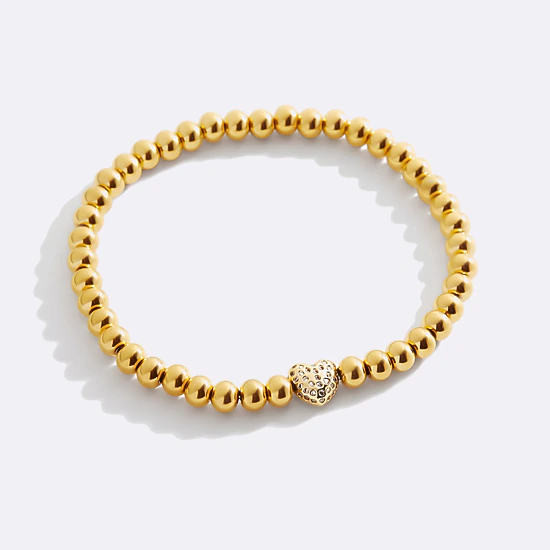 Mint & Lily Women's Pave Heart Beaded Bracelet