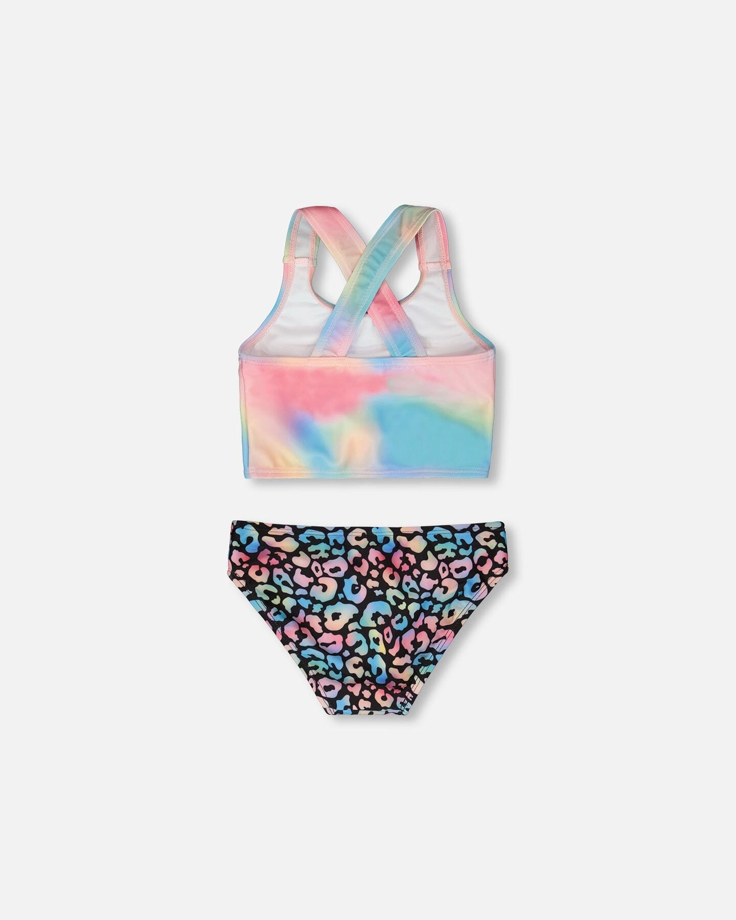 Deux par Girls Recycled Polyester Top and Bottom Two-Piece Swimsuit