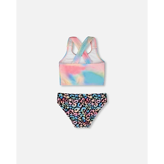Deux par Deux Girls Recycled Polyester Top and Bottom Two-Piece Swimsuit