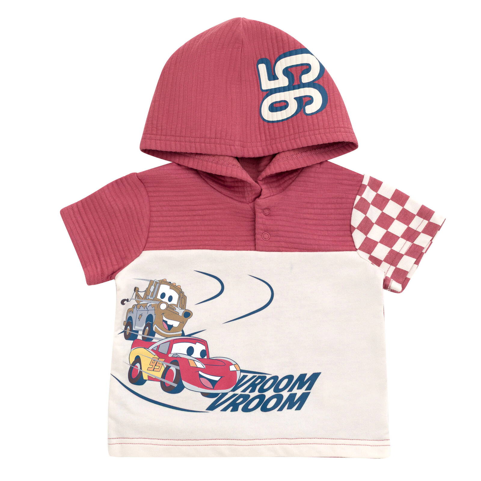 Disney Boys' French Terry Hooded Tee and Shorts Set