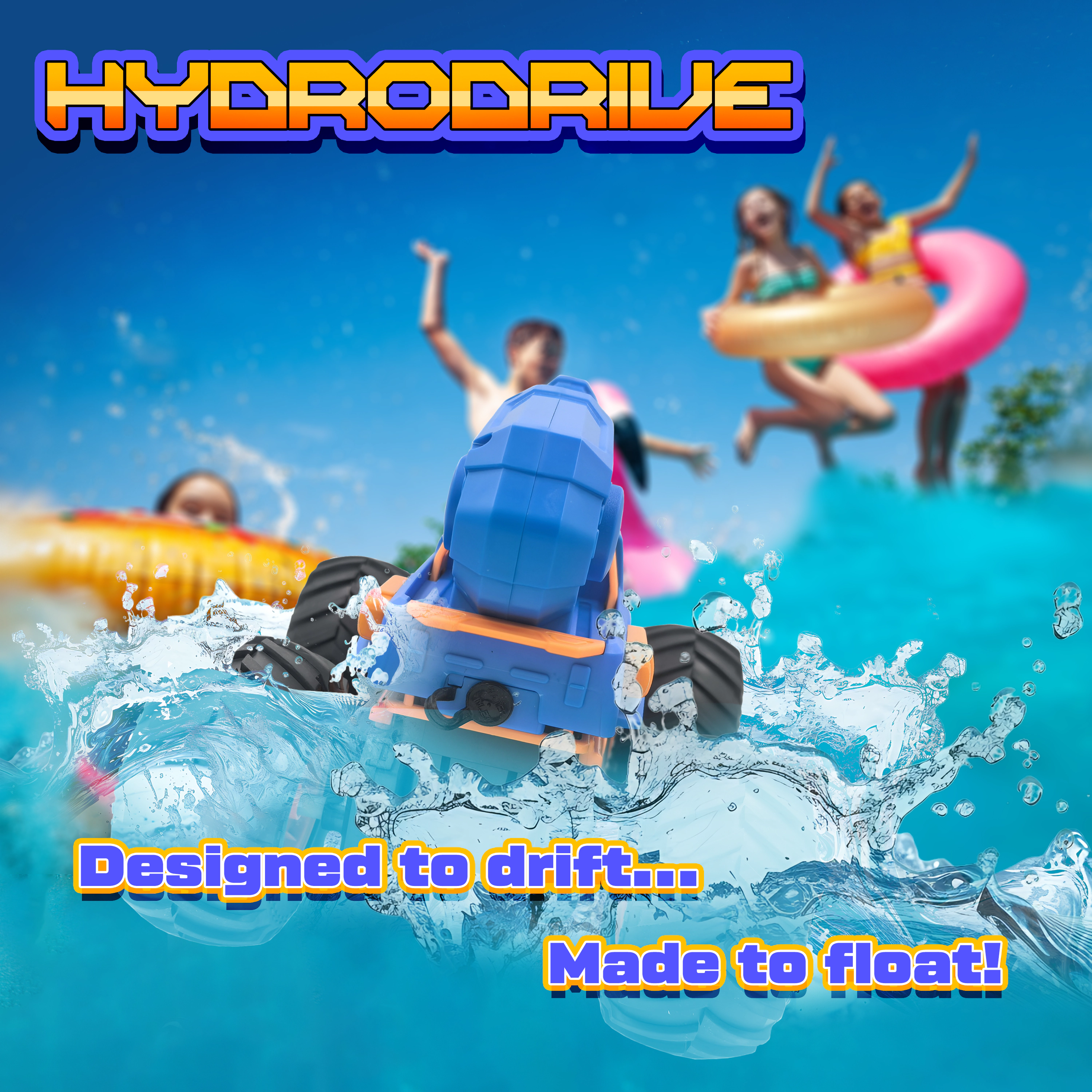 Force1 Hydro Havoc Amphibious RC Monster Truck – 2 Speed Modes, Off-Road & Water Capabilities for Kids