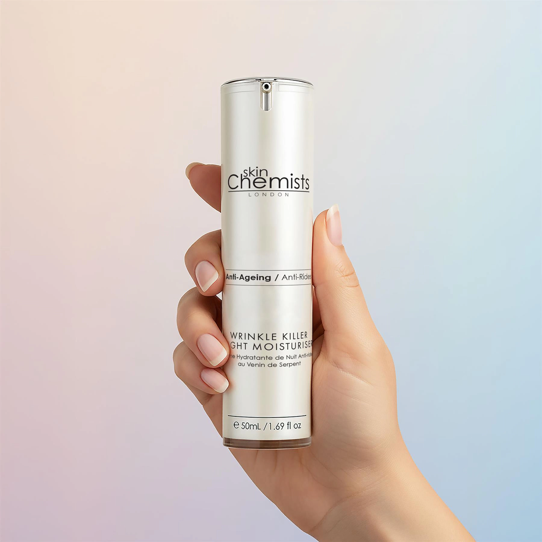 skinChemists Wrinkle Killer Anti-Ageing Night Moisturiser 50ml - Firming, Smooths Fine Lines