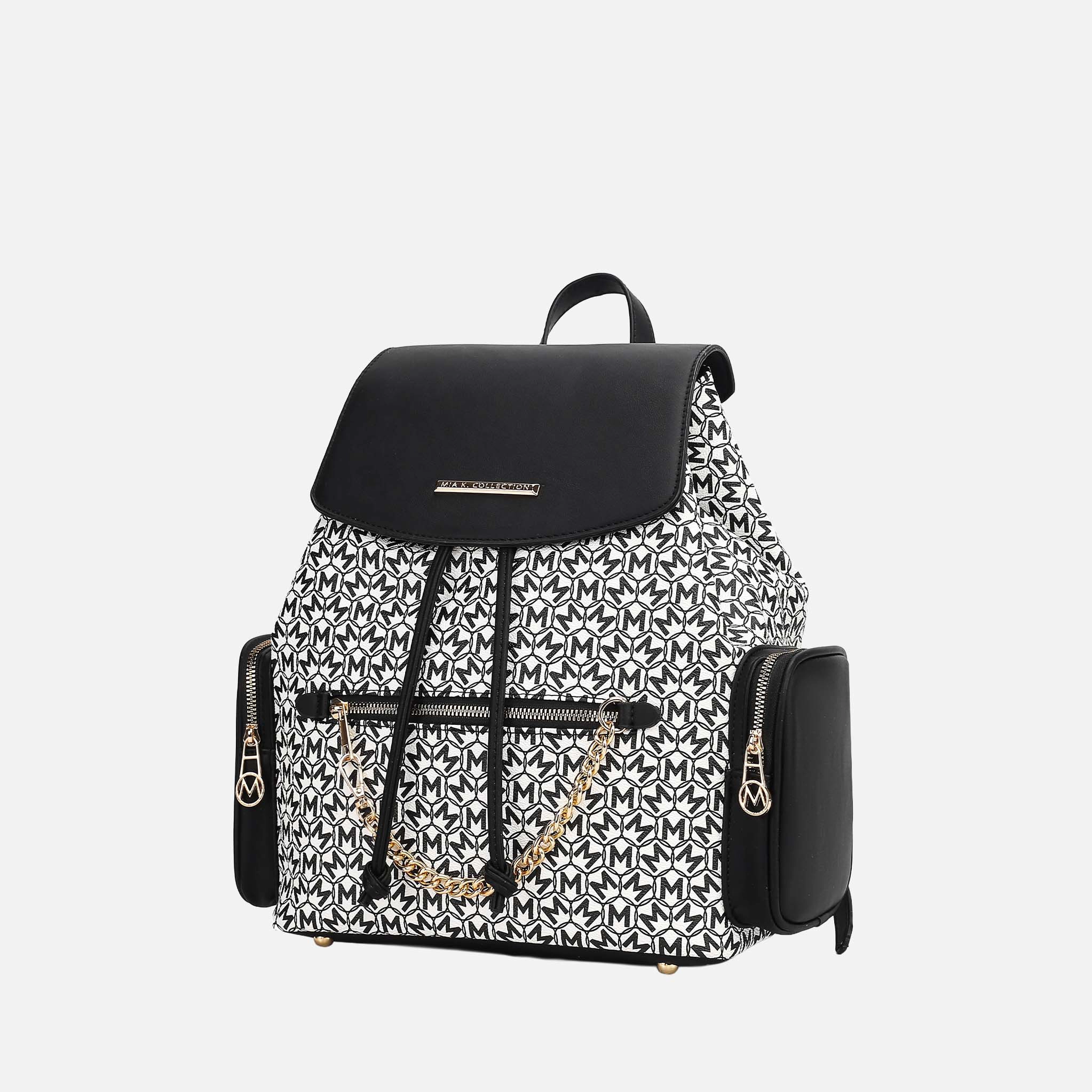 MKF Collection by Mia K Issah Women's Vegan Leather Backpack Book Bag