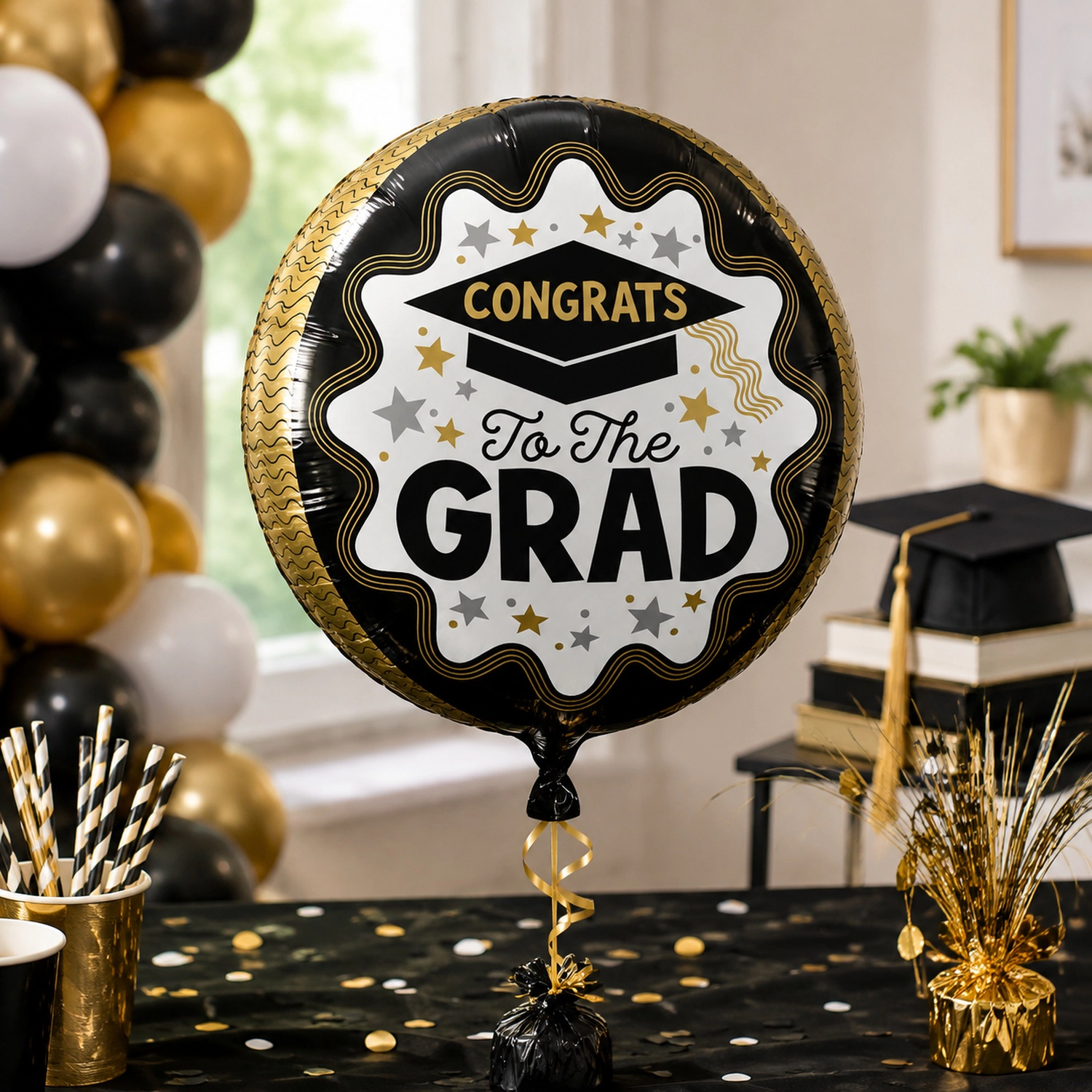 LoonBalloon Graduation Wave of Success 16 in Foil Balloons, 5 Count