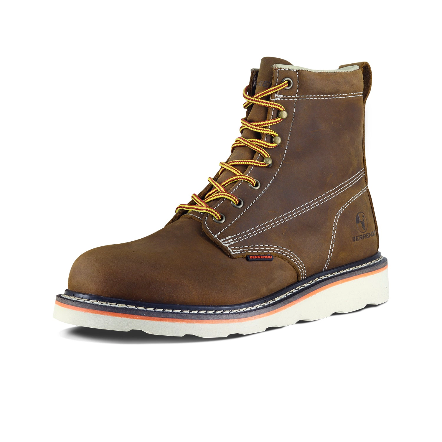 Berrendo Mesn 6" Soft Toe Work Boots, Electrical Hazard Rated, EVA Outsole
