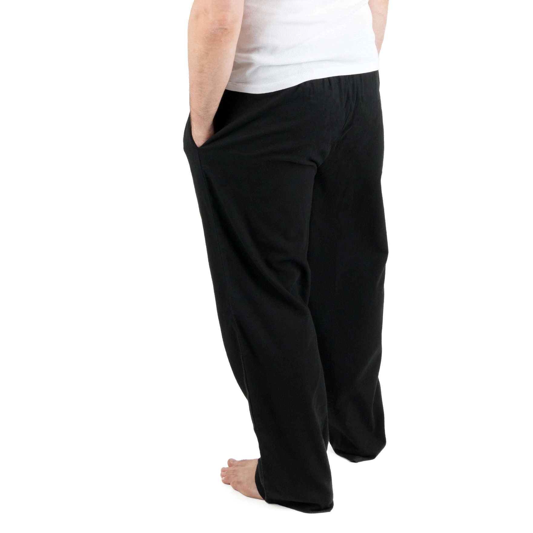 Leveret Men's Solid Flannel Pants