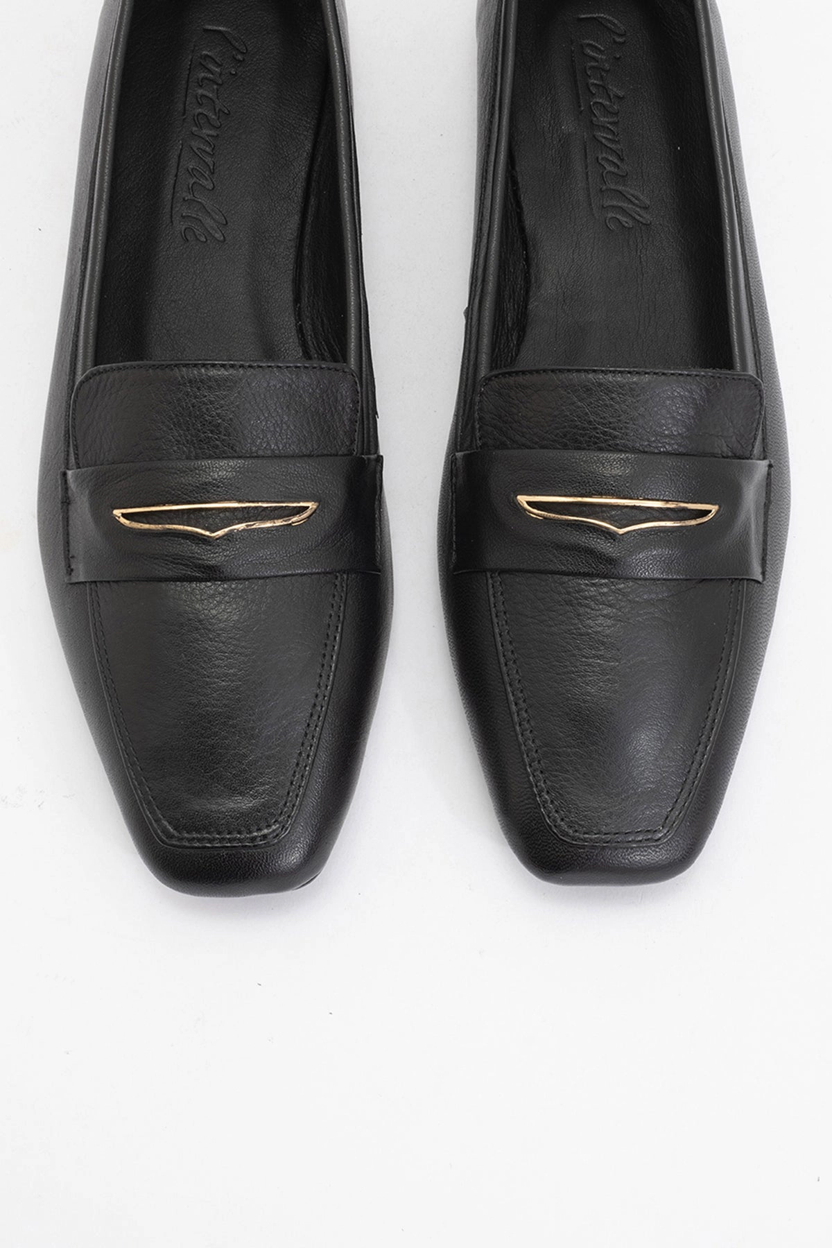 Forever & Always Womens Iridessa Leather Flat Loafers